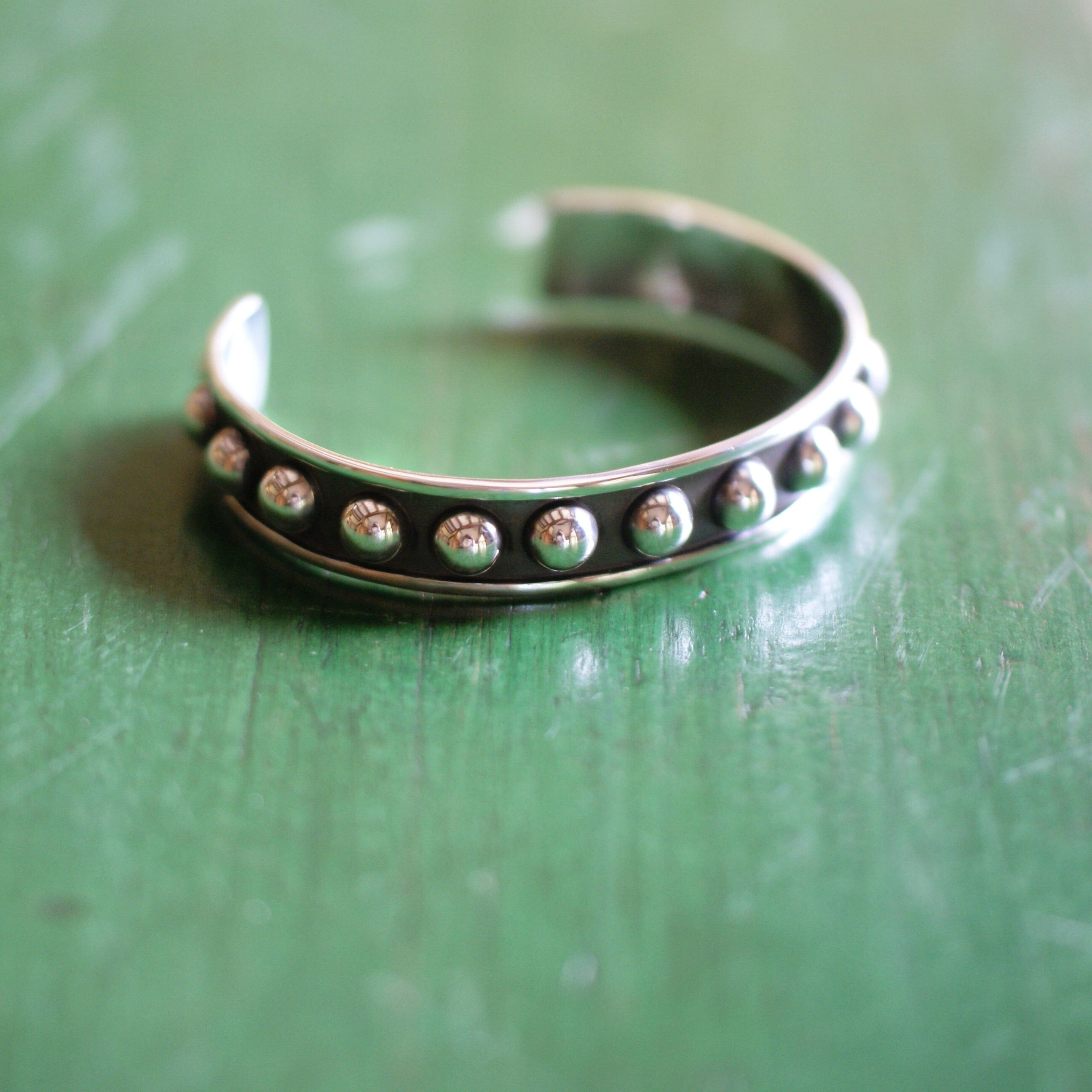 El Clásico Taxco Mexican Silver Cuff Bracelet, Chico--DAMAGED Jewelry Zinnia Folk Arts