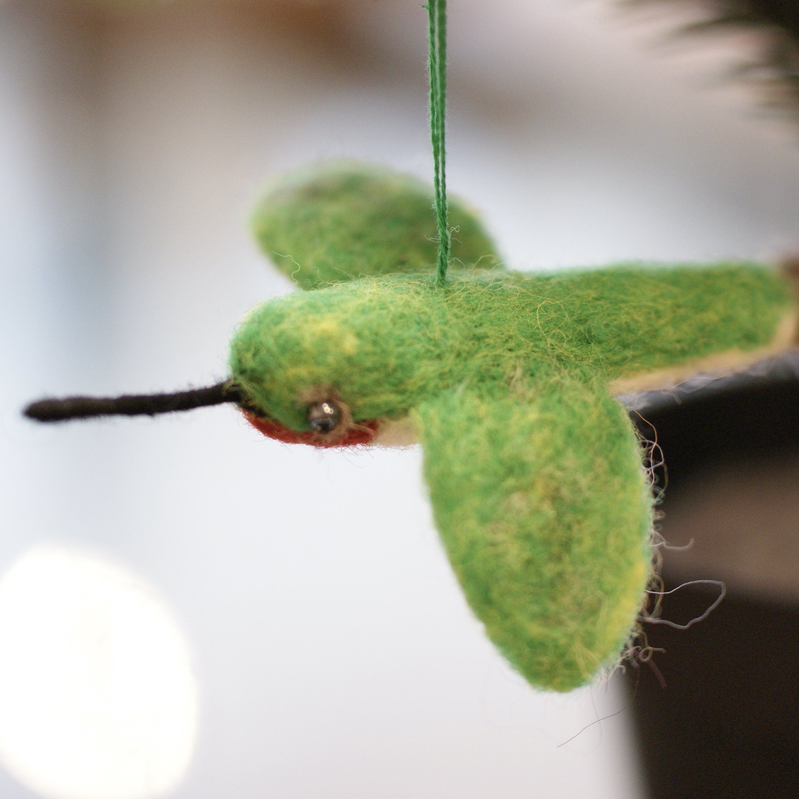 Felted Wool Birds, Guatemala Christmas Zinnia Folk Arts   