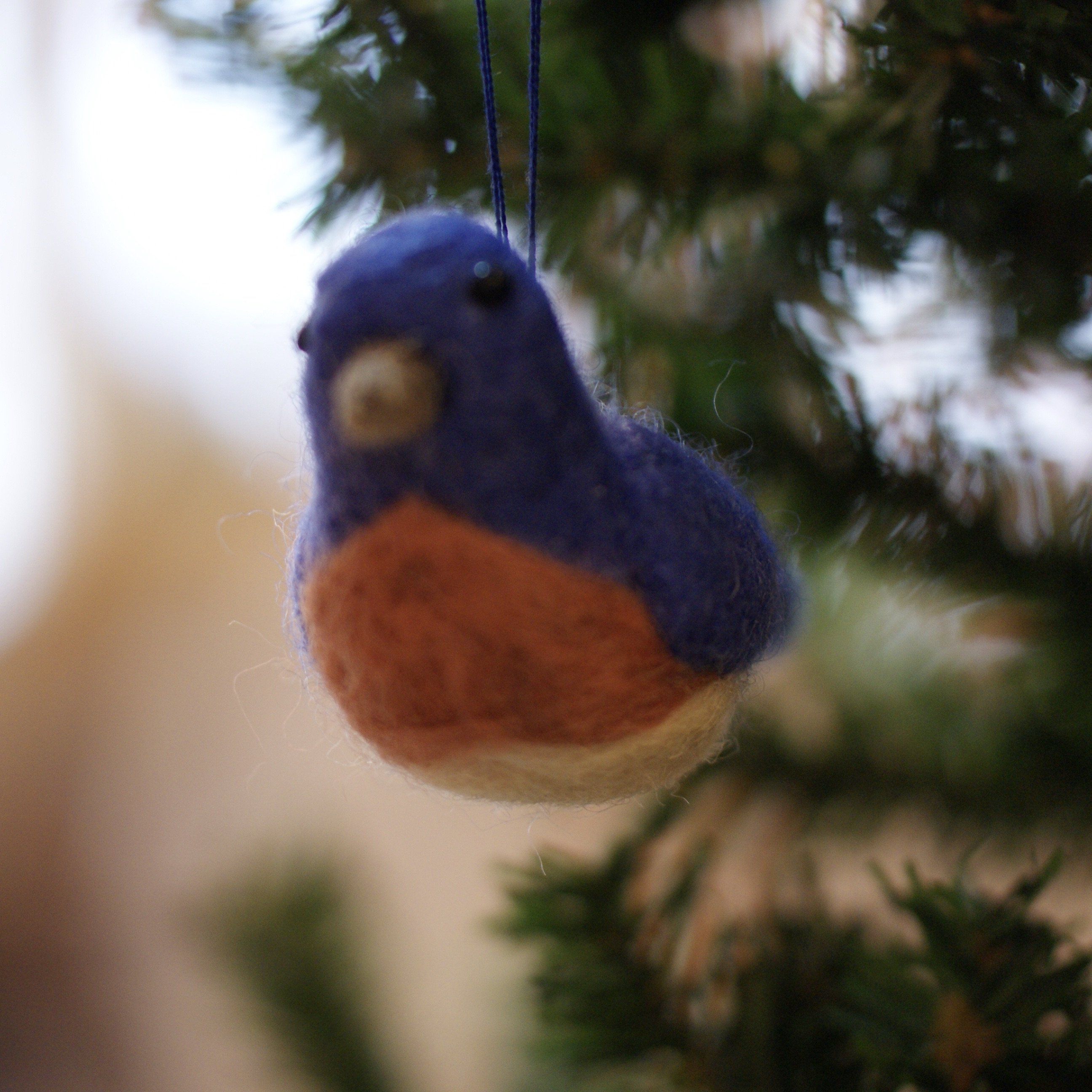 Felted Wool Birds, Guatemala Christmas Zinnia Folk Arts   
