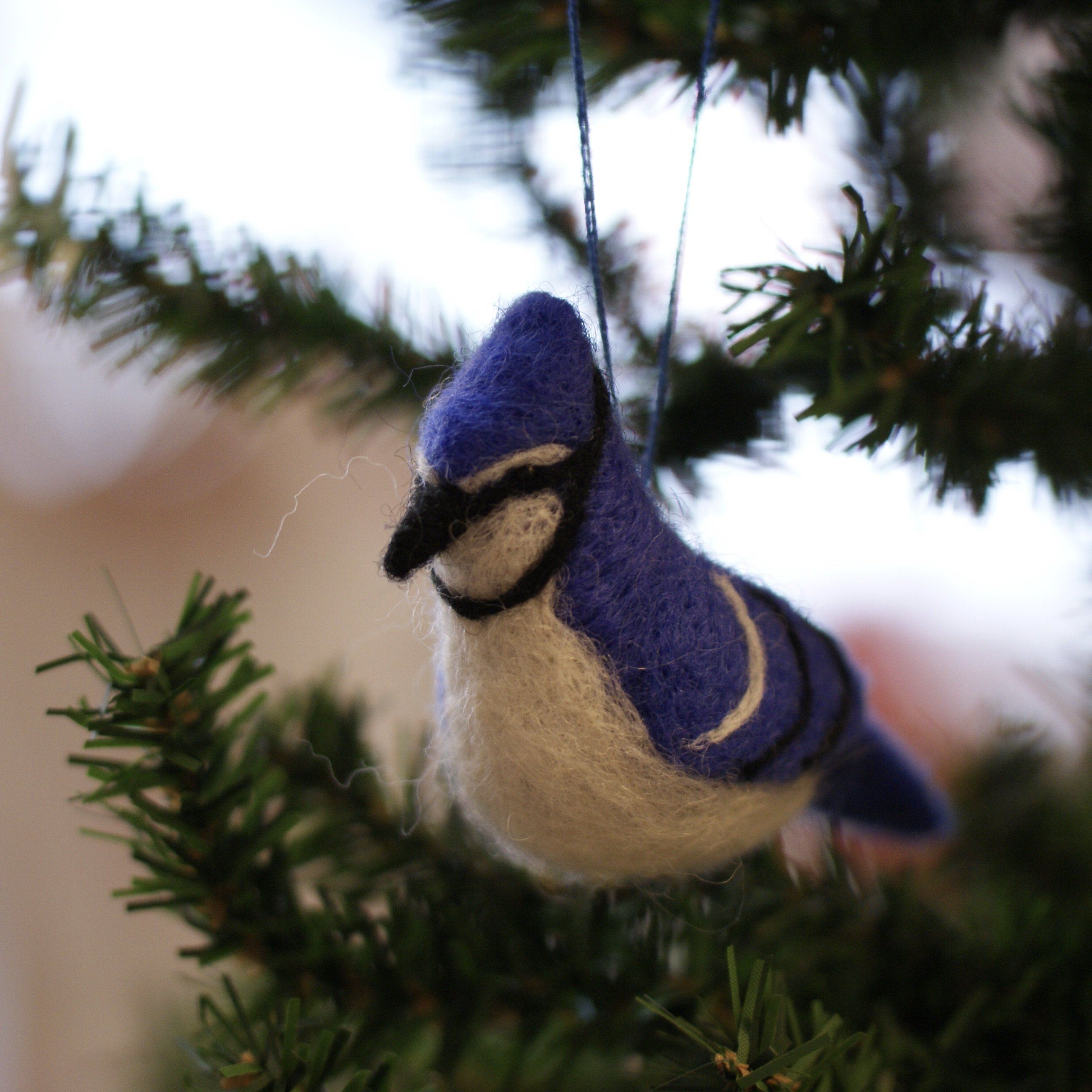 Felted Wool Birds, Guatemala Christmas Zinnia Folk Arts   