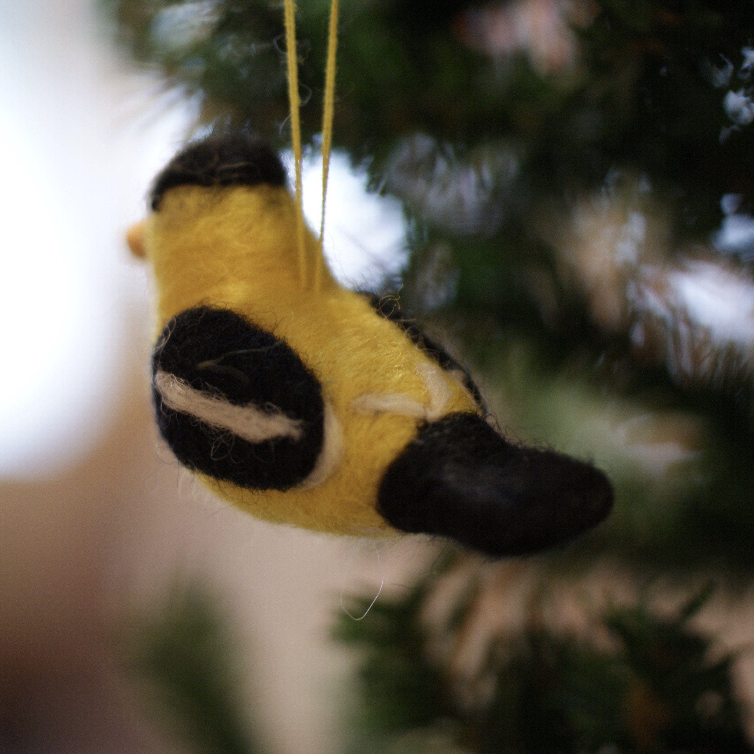 Felted Wool Birds, Guatemala Christmas Zinnia Folk Arts   