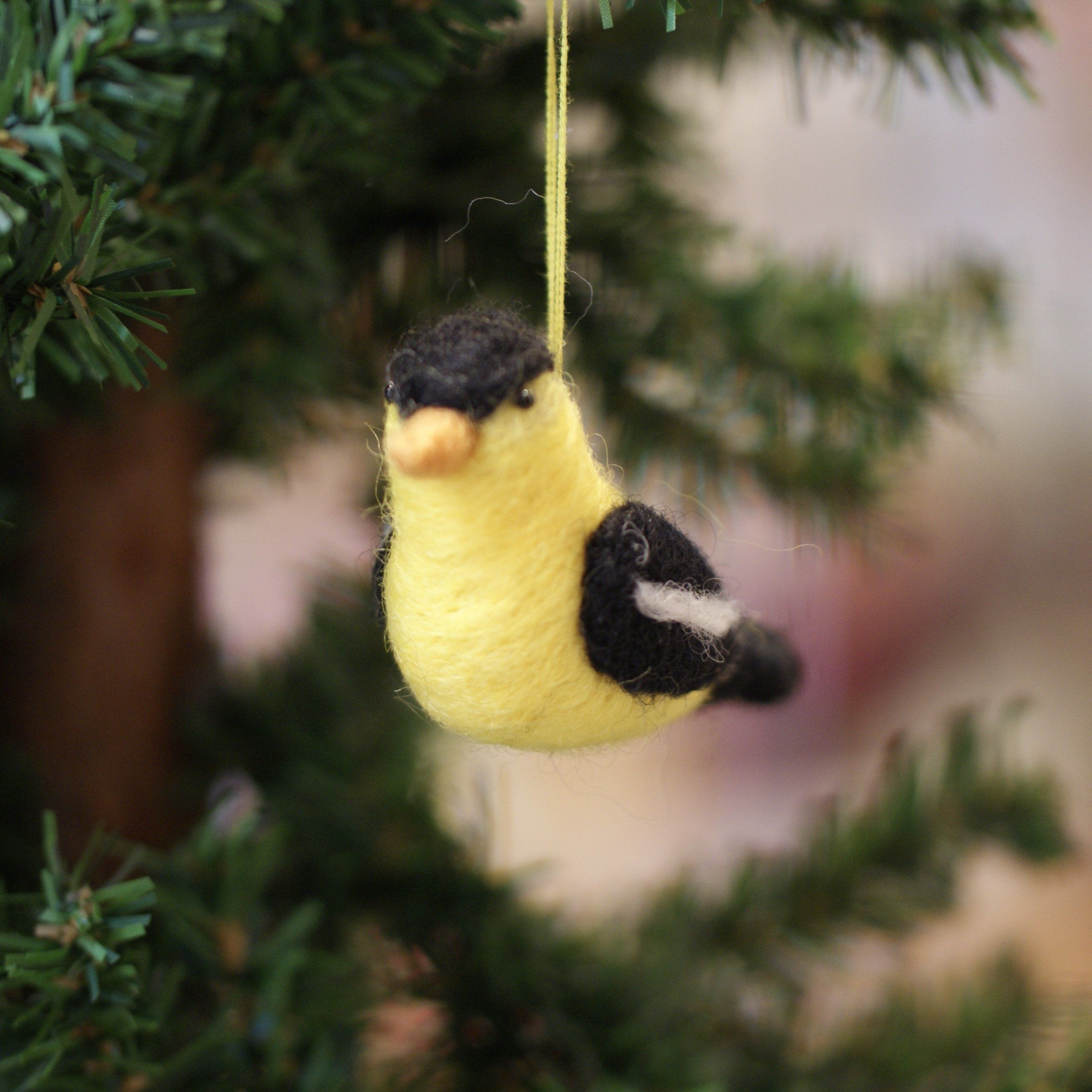 Felted Wool Birds, Guatemala Christmas Zinnia Folk Arts   