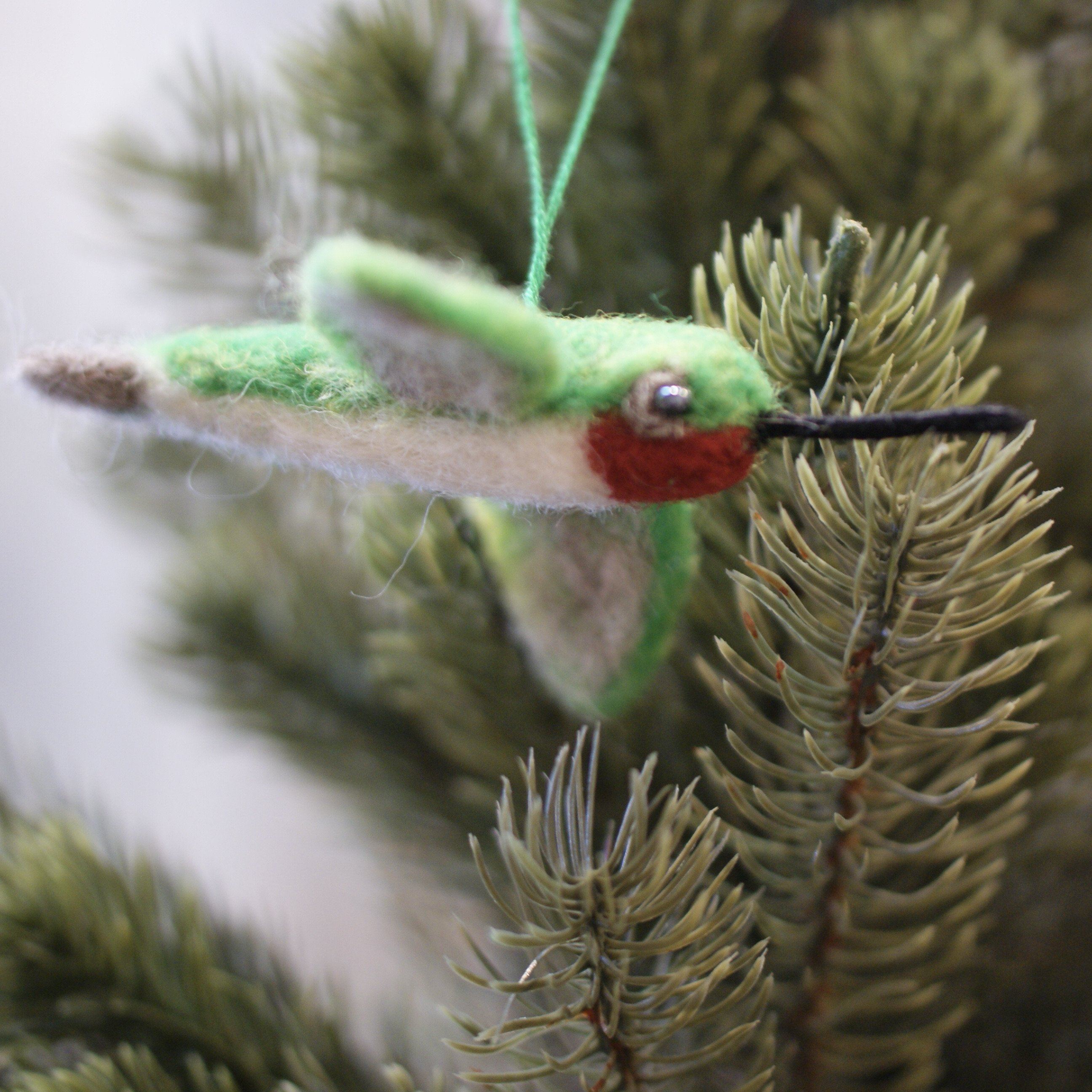 Felted Wool Birds, Guatemala Christmas Zinnia Folk Arts   