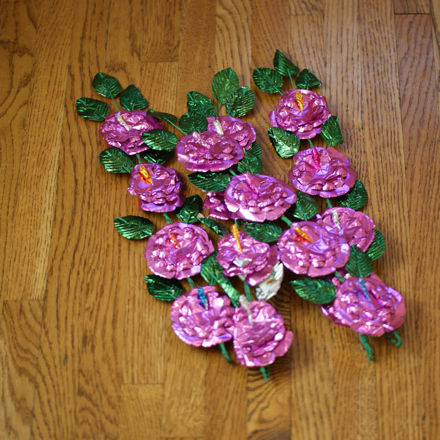 Foil Flower Sprays Fiesta Zinnia Folk Arts   