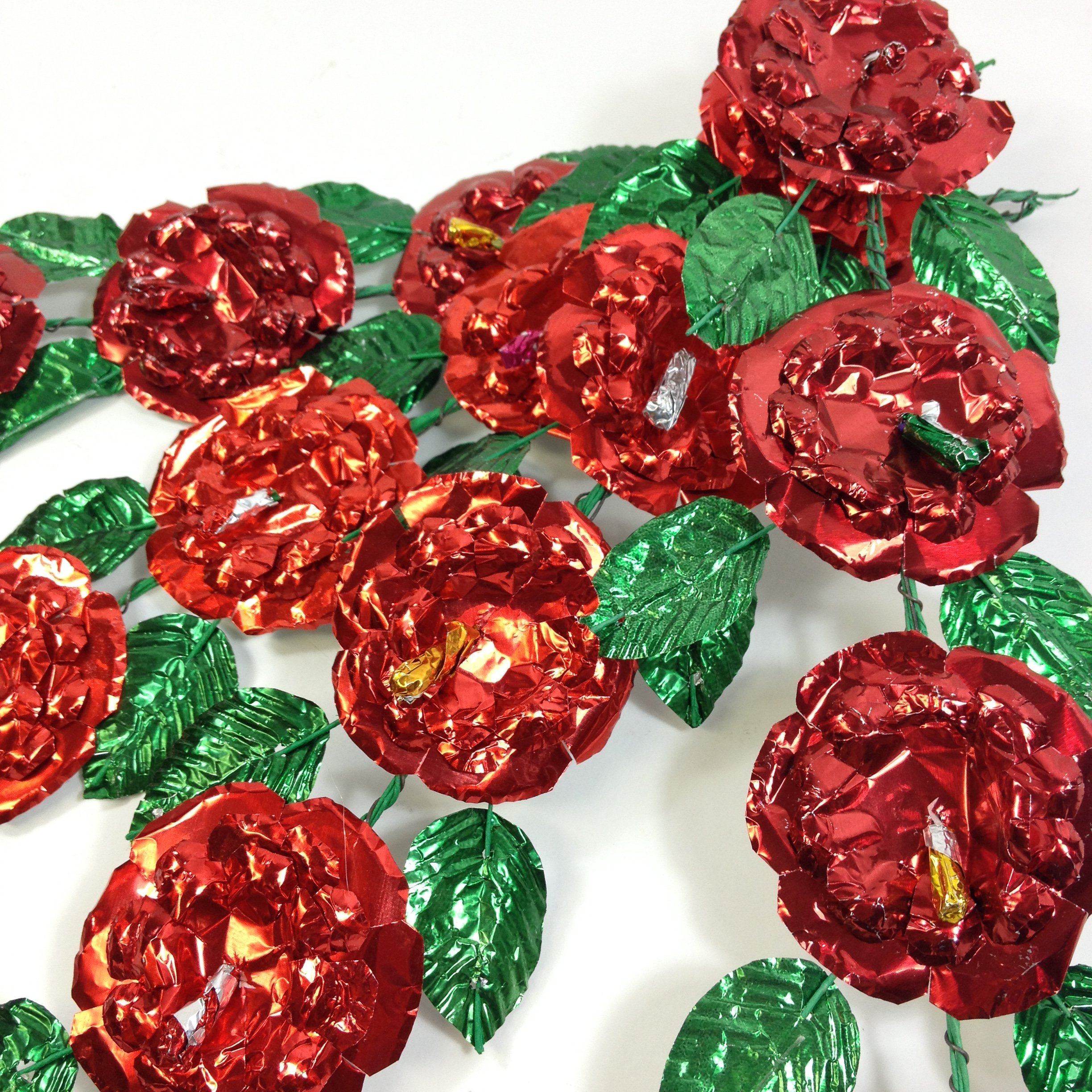 Foil Flower Sprays Fiesta Zinnia Folk Arts   