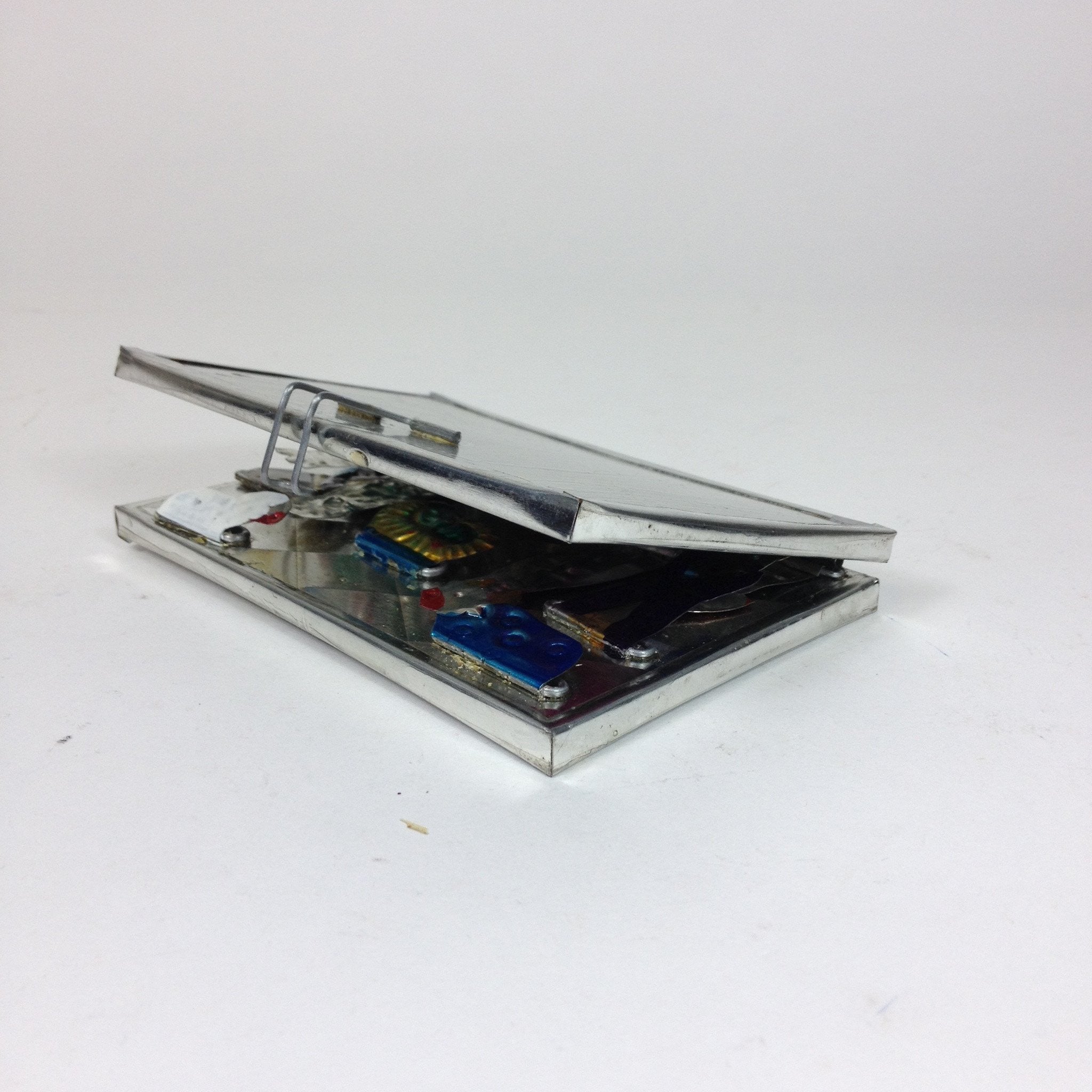 Fold-Up Painted Mexican Tin Nativity Box, Small Christmas Zinnia Folk Arts   