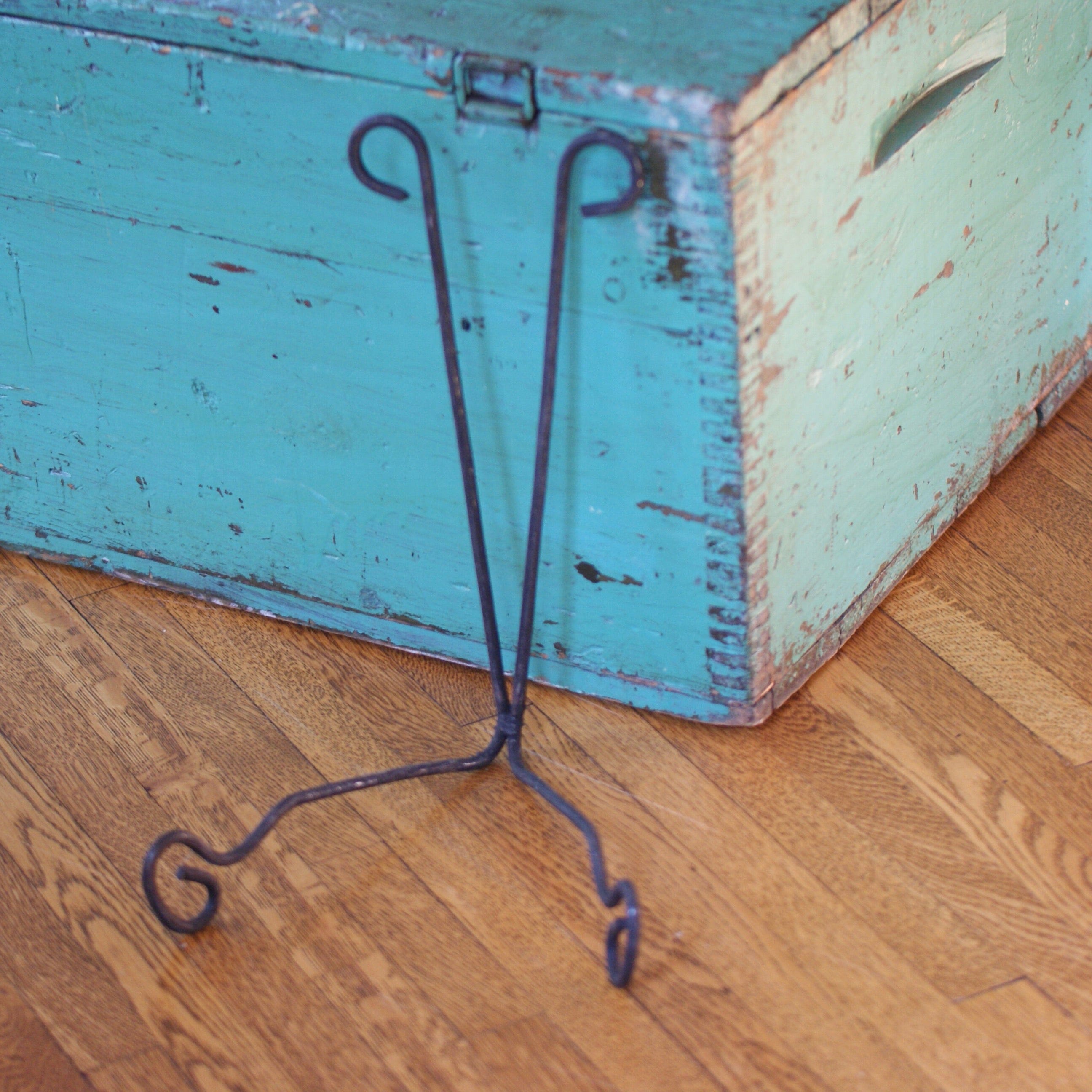 Forged Iron Plate or Bowl Holders  Zinnia Folk Arts   