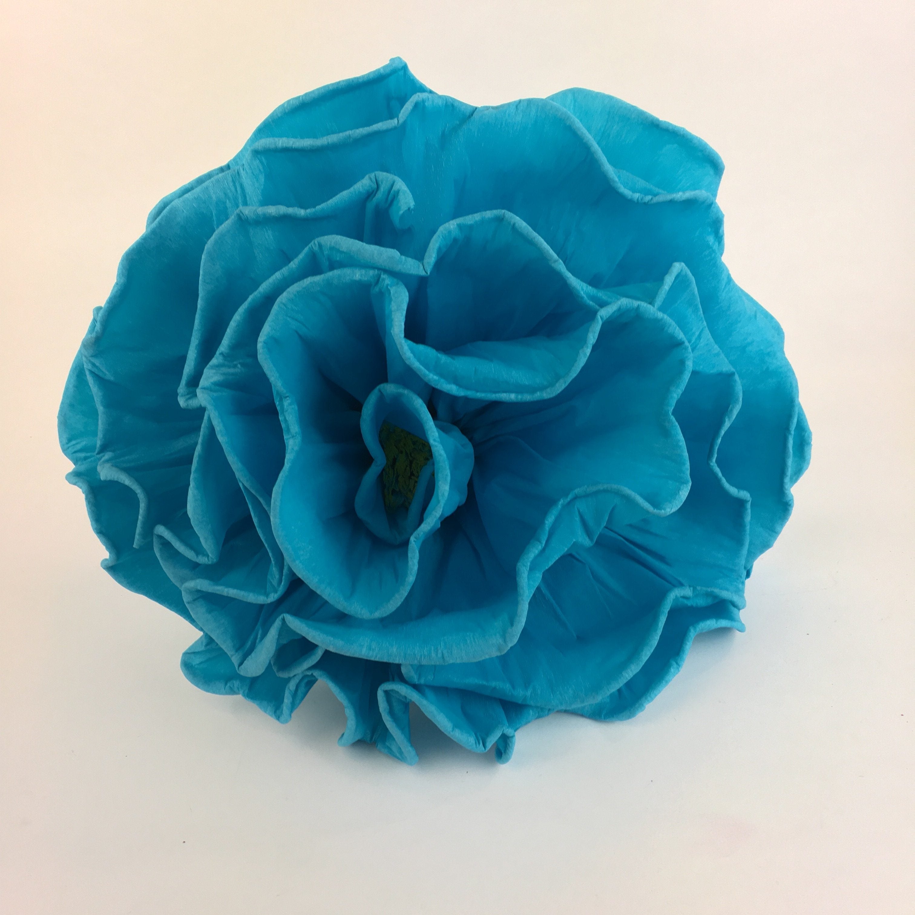 Giant Mexican Paper Flowers Fiesta Zinnia Folk Arts Turquoise  