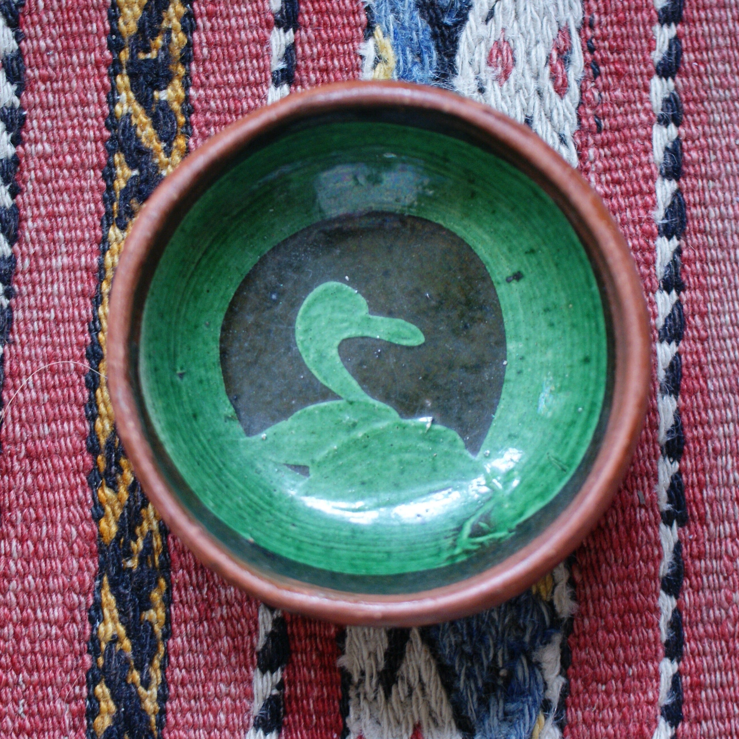 Green on Black Small Bowls from Michoacán Ceramics Zinnia Folk Arts   