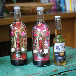 Guadalupe Shrine in a Bottle religious Zinnia Folk Arts   