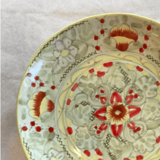 7" Handmade Dessert Plates, Round, Ready to Ship Ceramics Zinnia Folk Arts Amarillo  