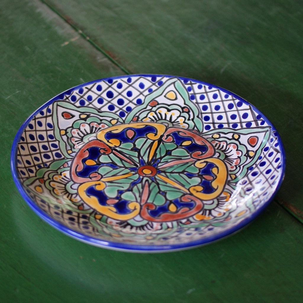 10" Handmade Dinner Plates, Ready to Ship Ceramics Zinnia Folk Arts Pilar  