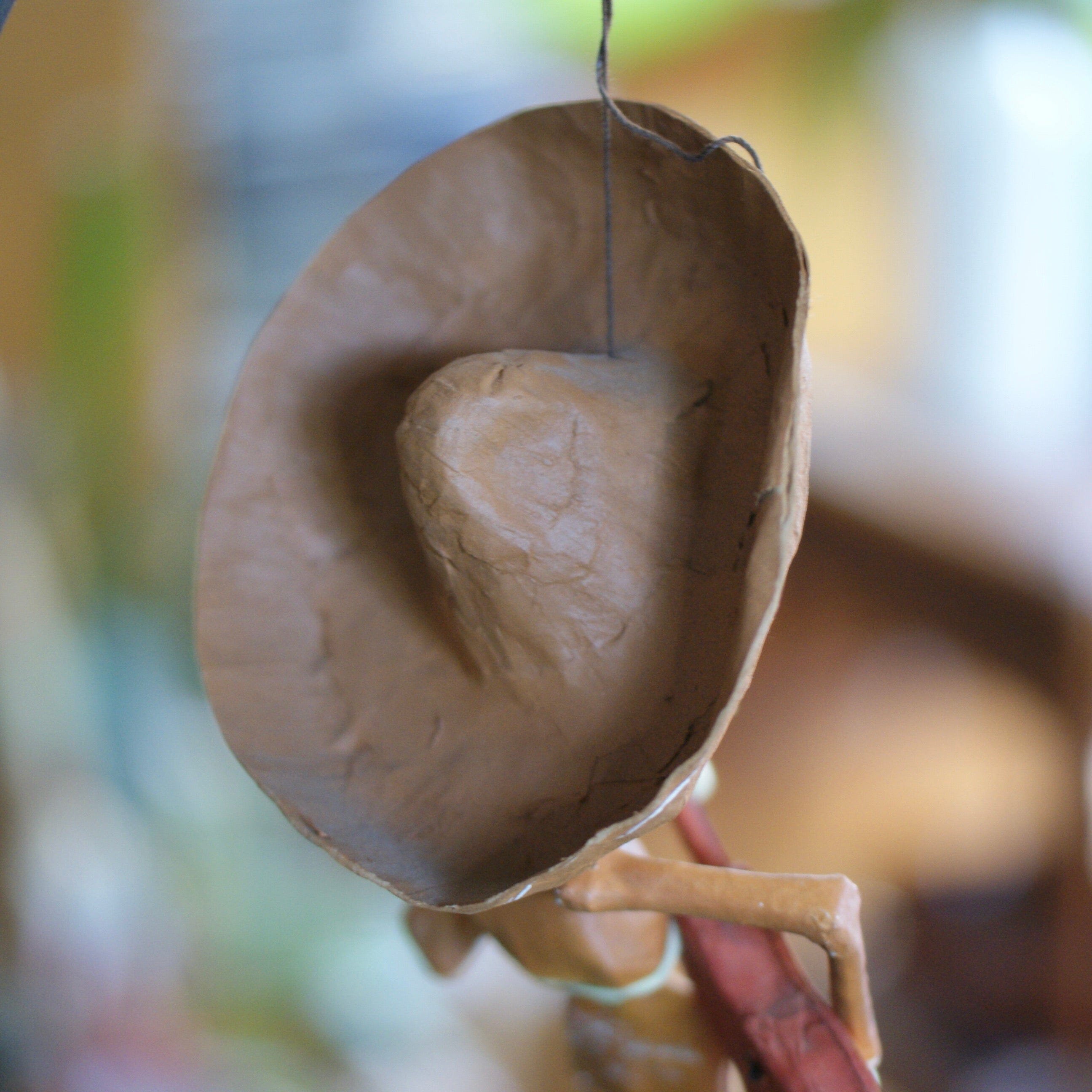 Hanging Paper Mache Mariachi Skeletons  Zinnia Folk Arts   