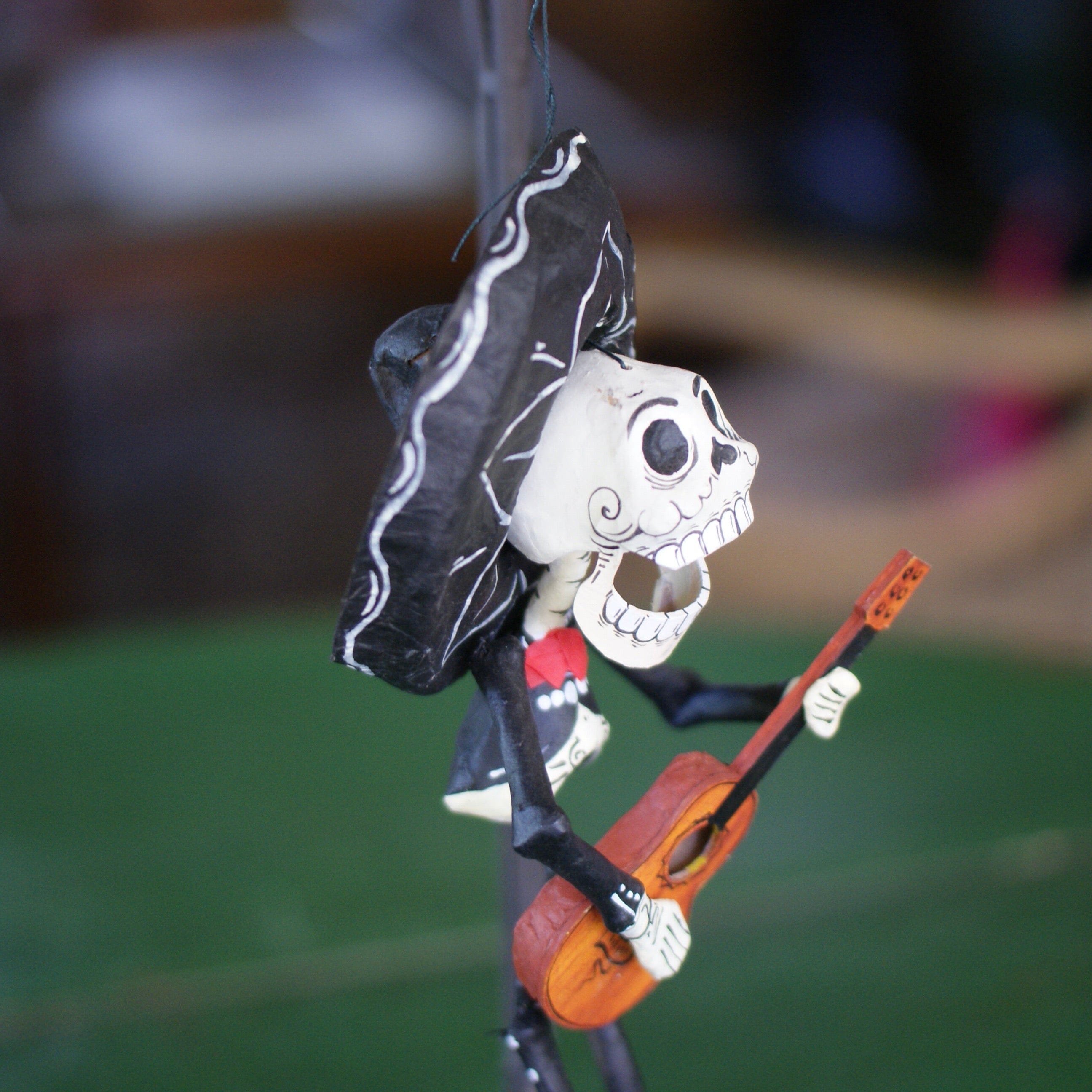 Hanging Paper Mache Mariachi Skeletons – Zinnia Folk Arts