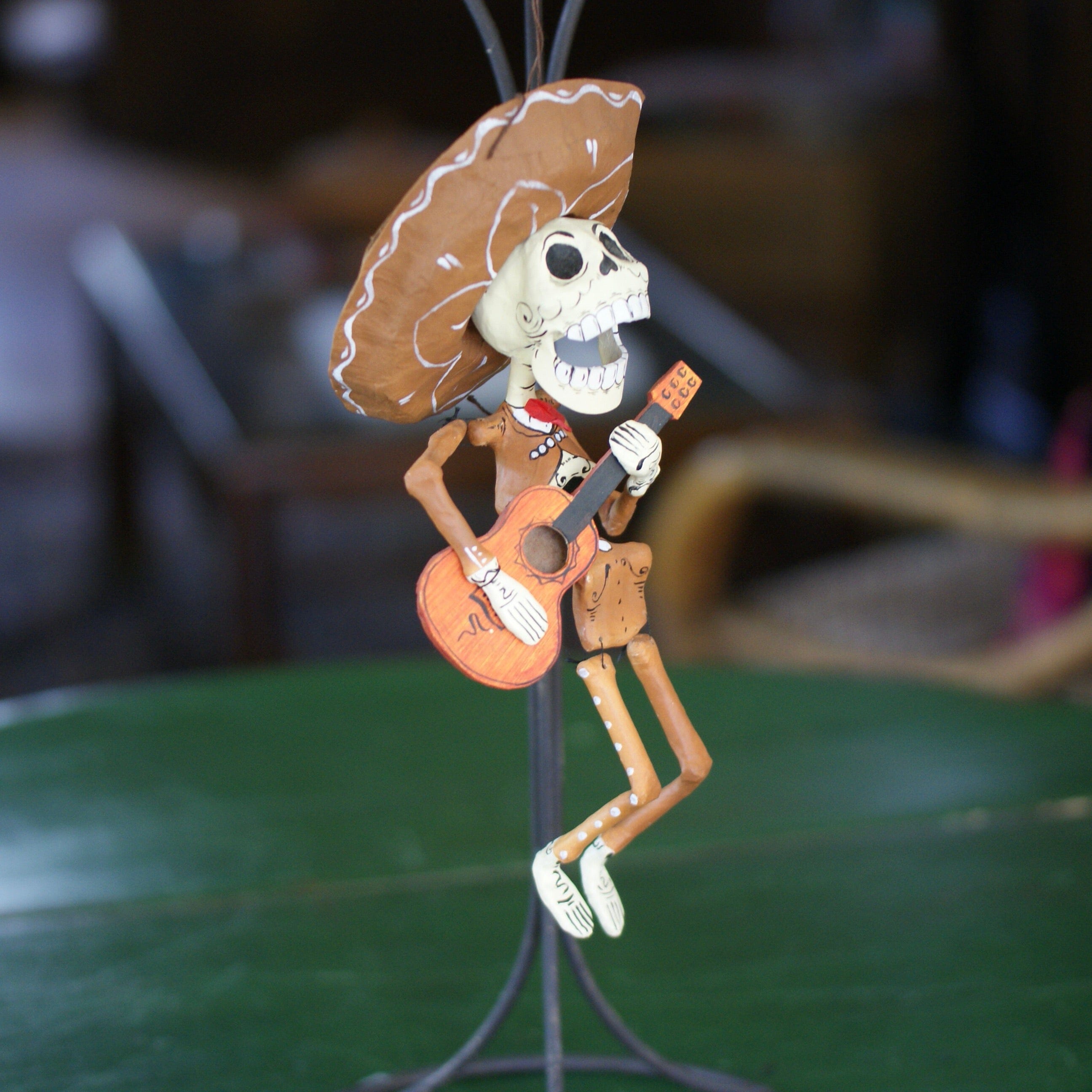 Hanging Paper Mache Mariachi Skeletons – Zinnia Folk Arts