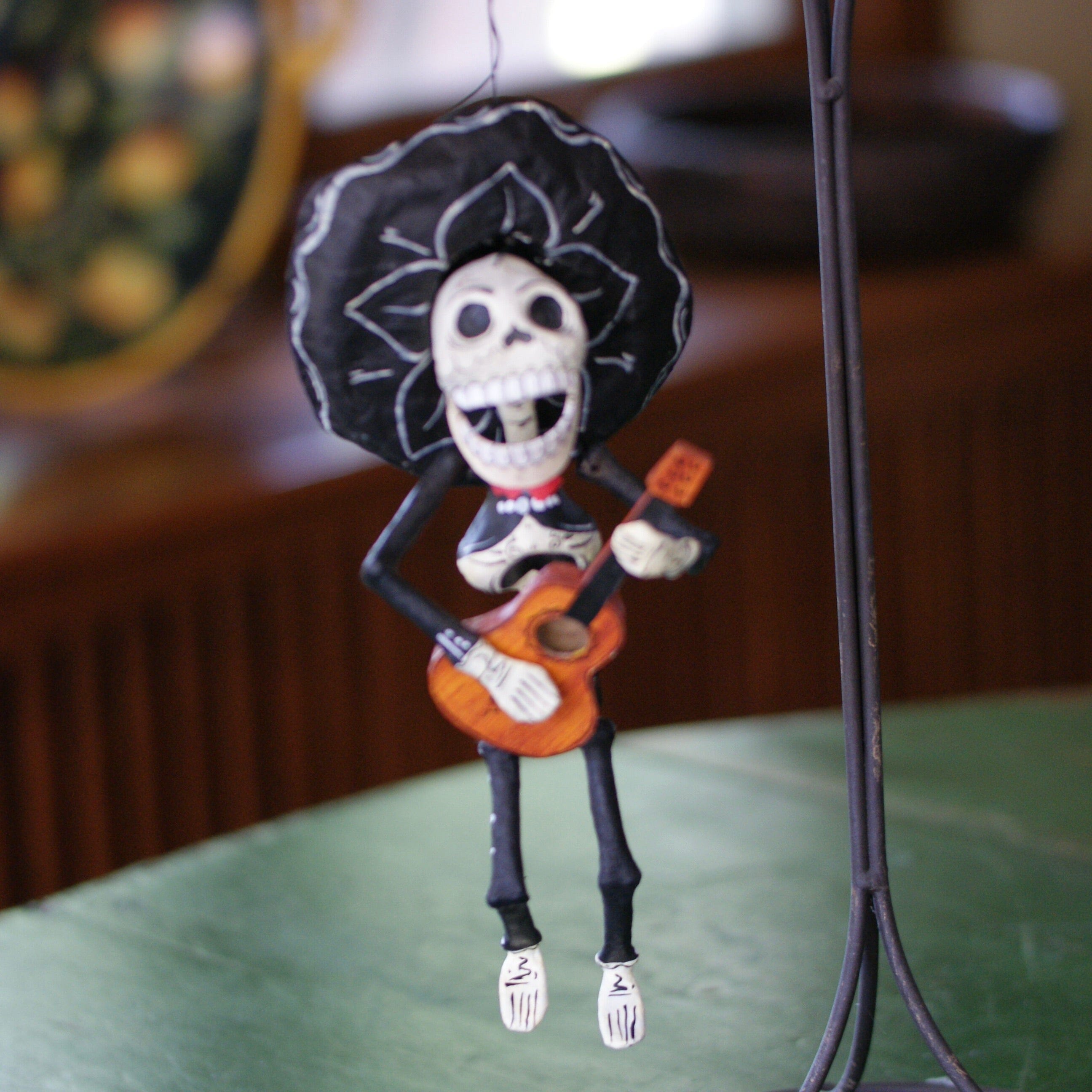 Hanging Paper Mache Mariachi Skeletons – Zinnia Folk Arts