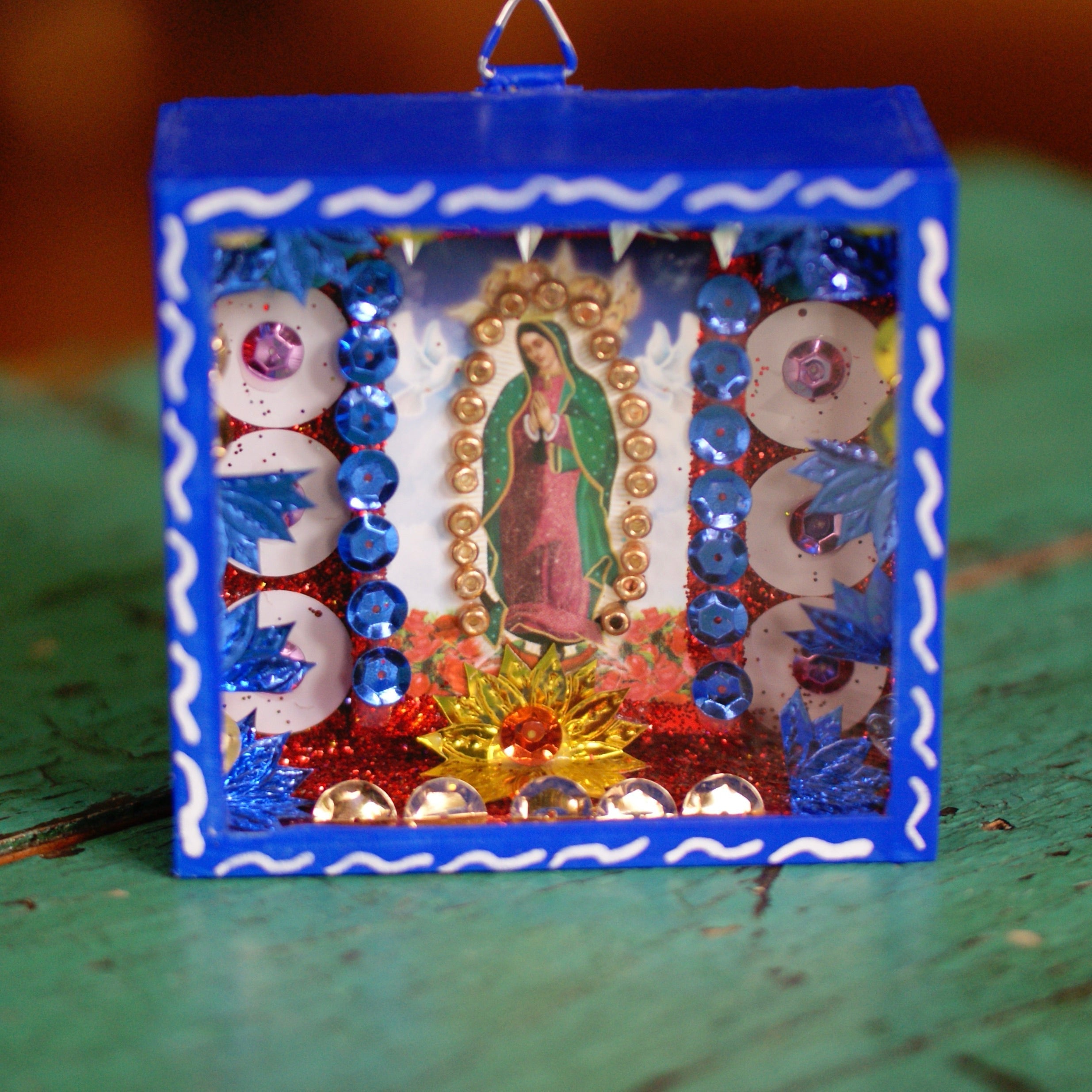 La Virgen de Guadalupe, Nicho Boxes, 3 Sizes religious Zinnia Folk Arts   