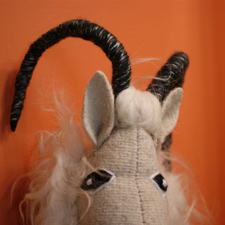 Large Wool Animal Head Trophies from Chiapas  Zinnia Folk Arts   