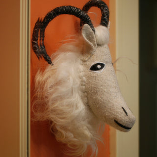 Large Wool Animal Head Trophies from Chiapas  Zinnia Folk Arts   