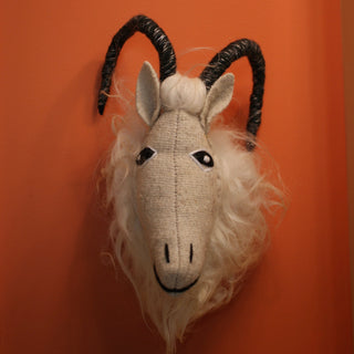 Large Wool Animal Head Trophies from Chiapas Zinnia Folk Arts