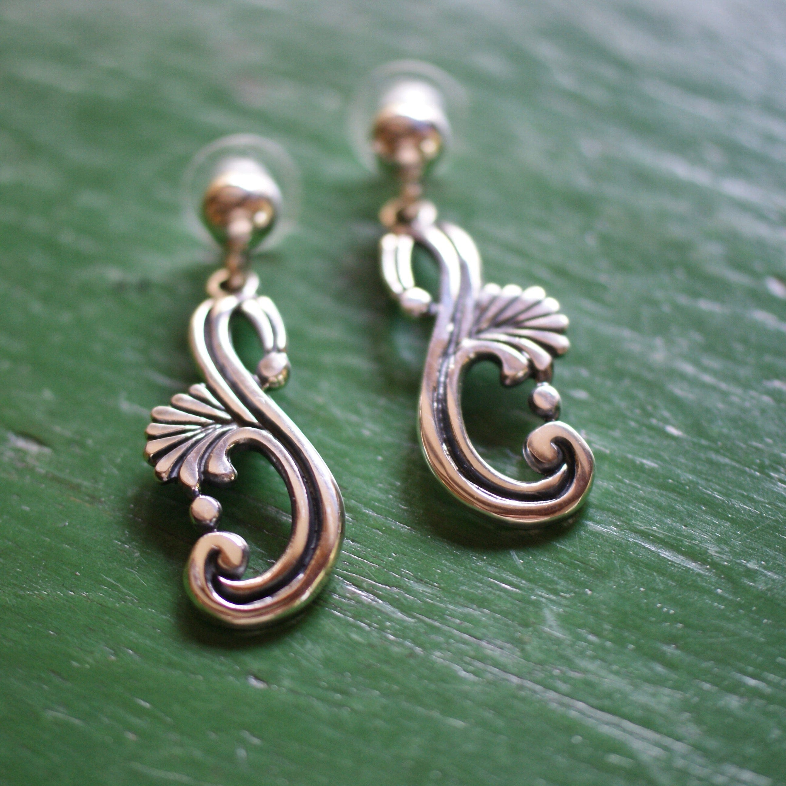 Margot Replica Silver Earrings, Posts Jewelry Zinnia Folk Arts   