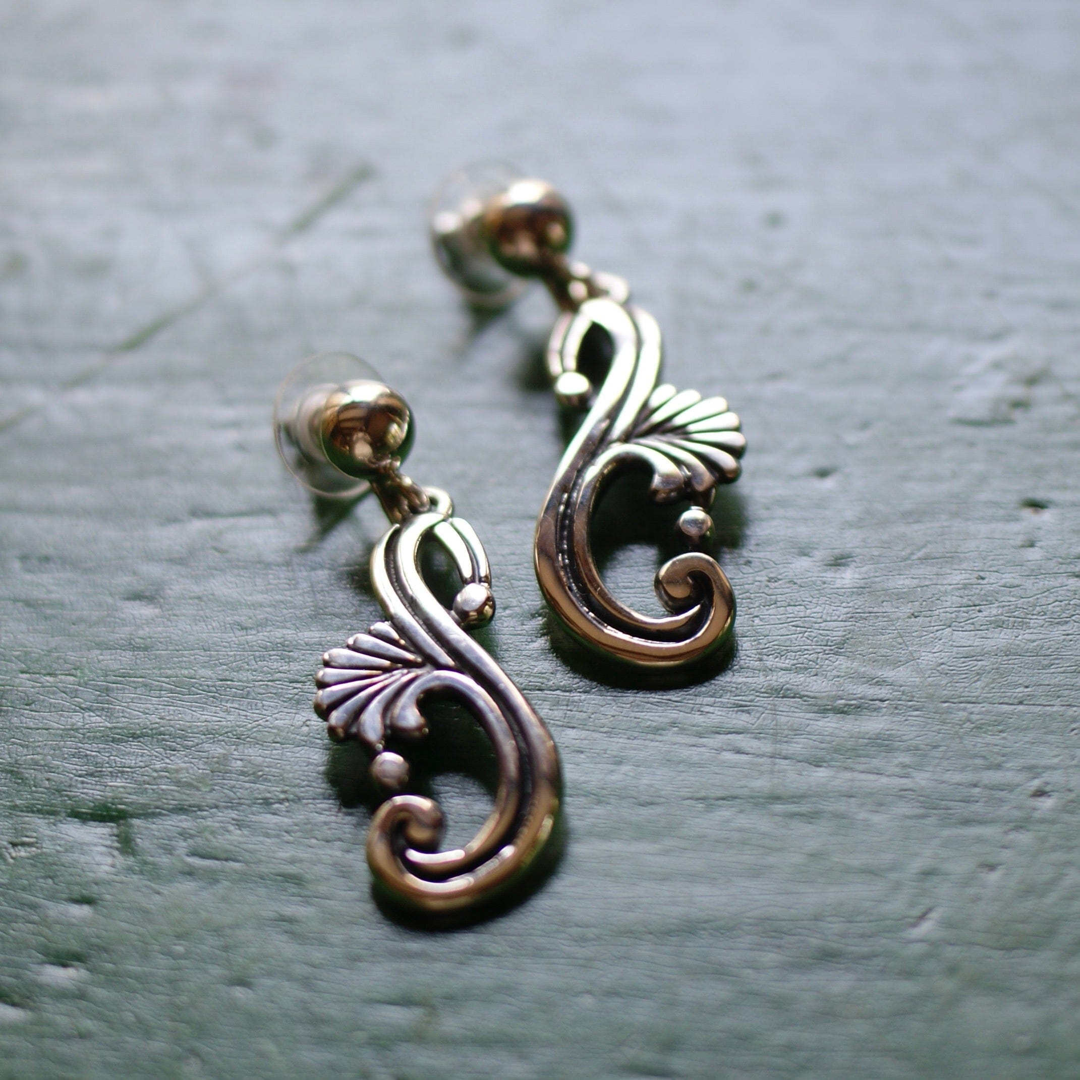 Margot Replica Silver Earrings, Posts Jewelry Zinnia Folk Arts   