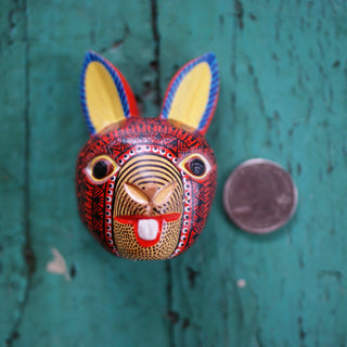 Medium Carved and Painted Animal Masks, Xuana Whimsical Zinnia Folk Arts   