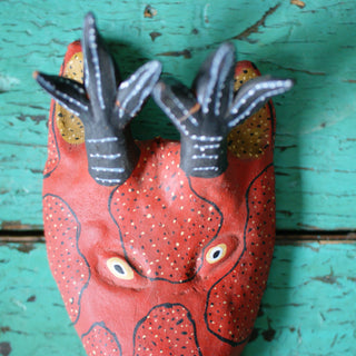 Medium Clay Painted Animal Masks Whimsical Zinnia Folk Arts   