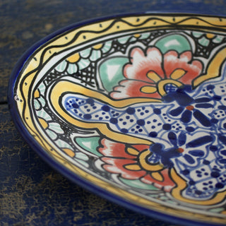 Medium Talavera Serving Platter, Ready to Ship Ceramics Zinnia Folk Arts   