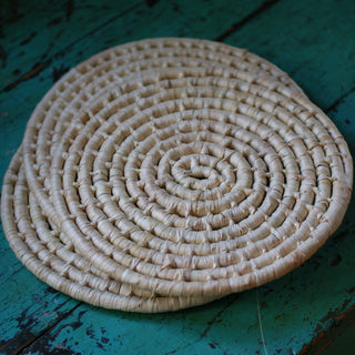 Mexican Palma Woven Trivets Home Decor Zinnia Folk Arts Natural  