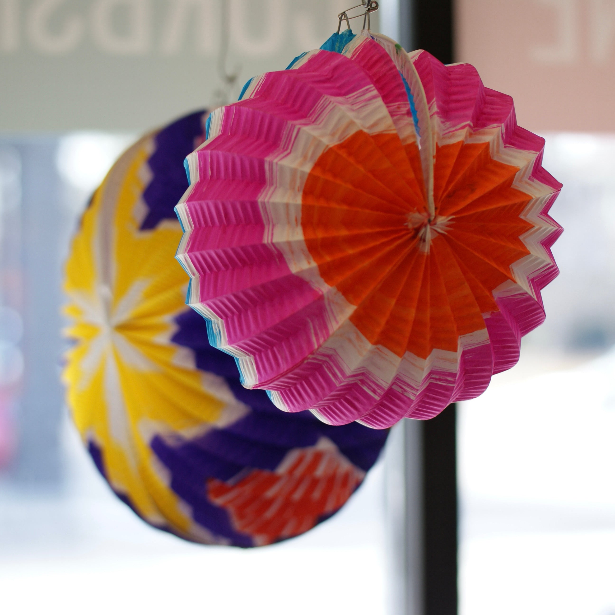 Mexican Paper Lanterns, Round or Lantern Shape Party Decor Zinnia Folk Arts   