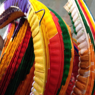 Mexican Paper Lanterns, Round or Lantern Shape Party Decor Zinnia Folk Arts   