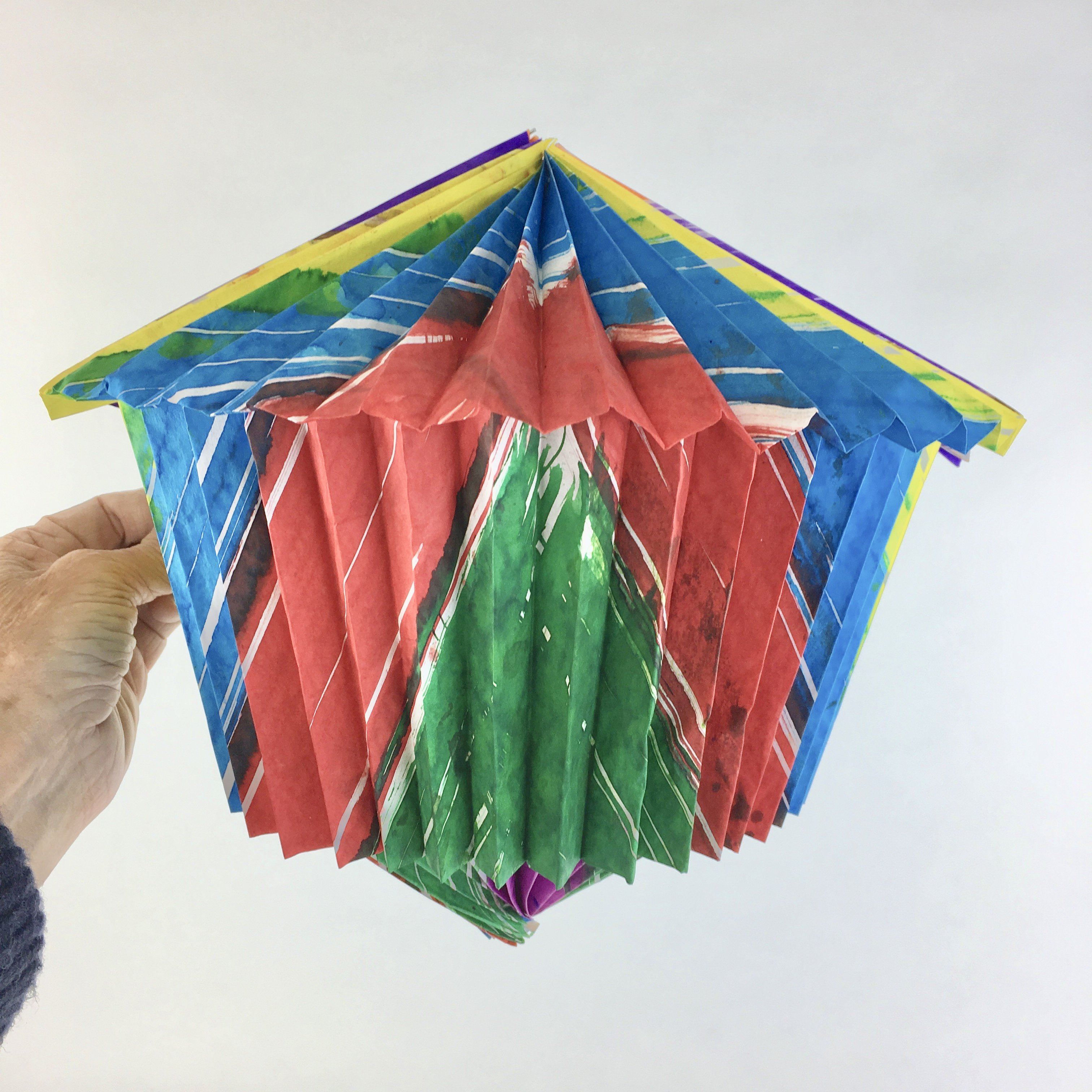 Mexican Paper Lanterns, Round or Lantern Shape Party Decor Zinnia Folk Arts Medium Lantern Shape  