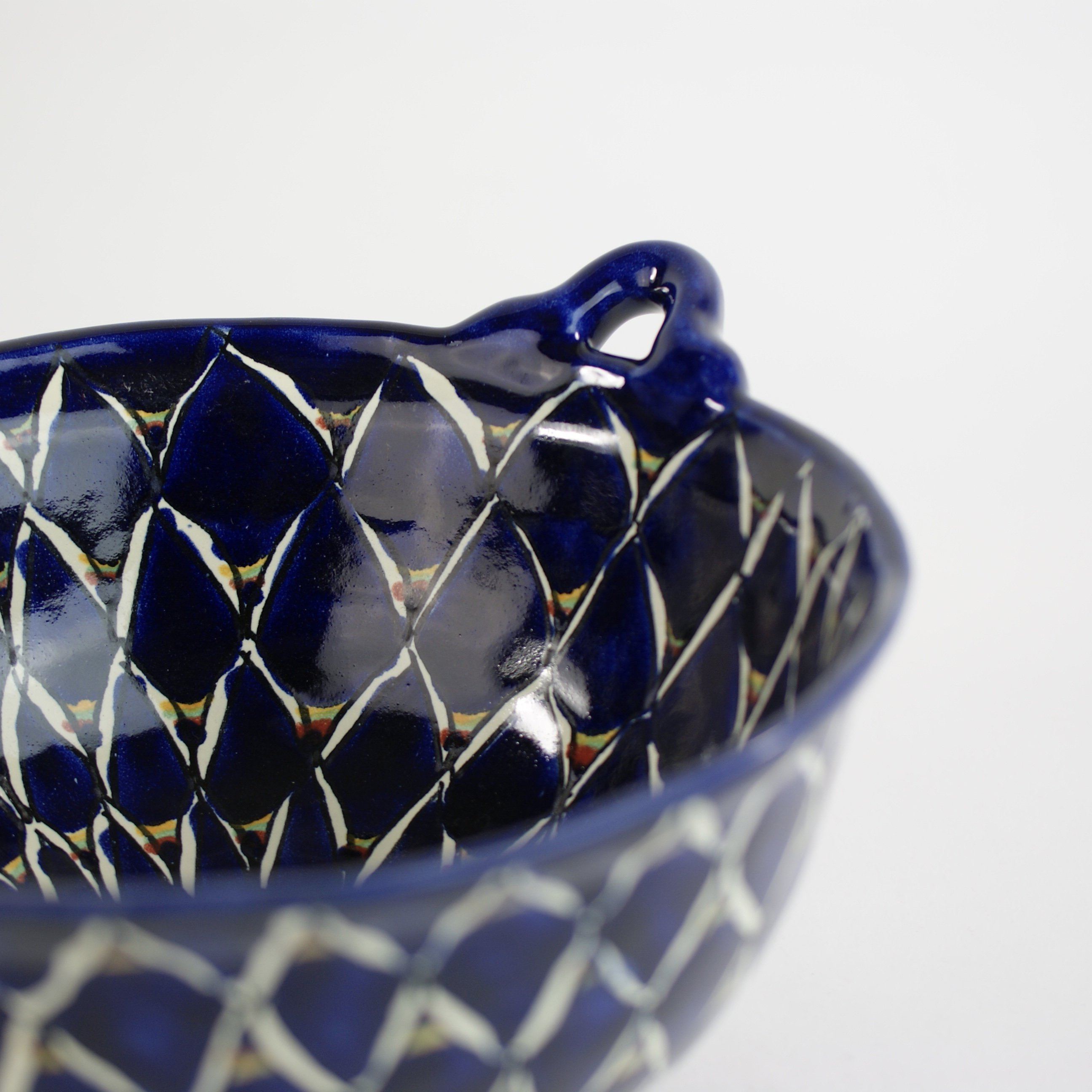 Mexican Talavera Cazuela Bowls with Handles, 12", Ready to Ship Ceramics Zinnia Folk Arts   