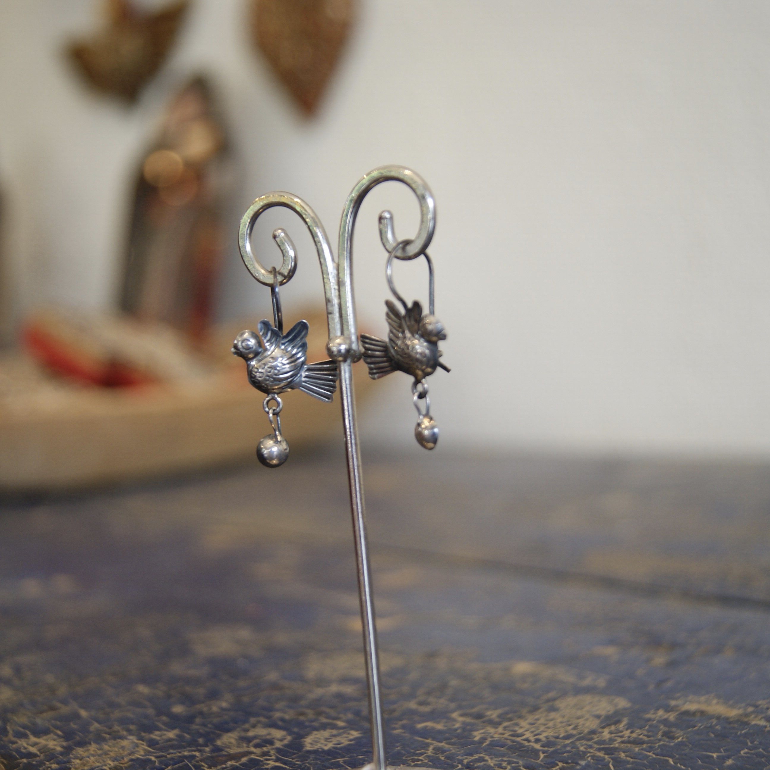 Mexico City Lovebirds With or Without Cup Dangles Jewelry Victor's   