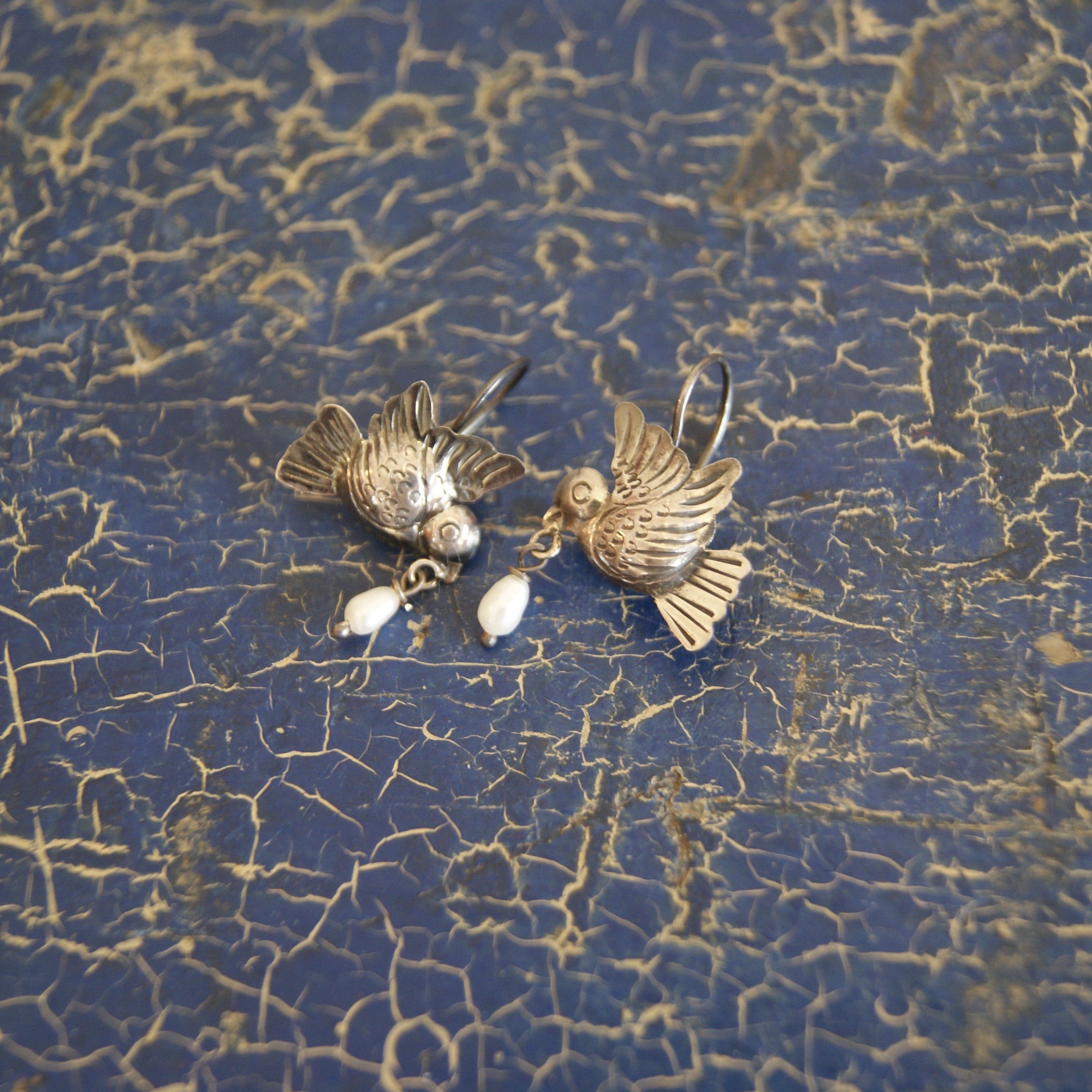 Mexico City Lovebirds With or Without Cup Dangles Jewelry Victor's   