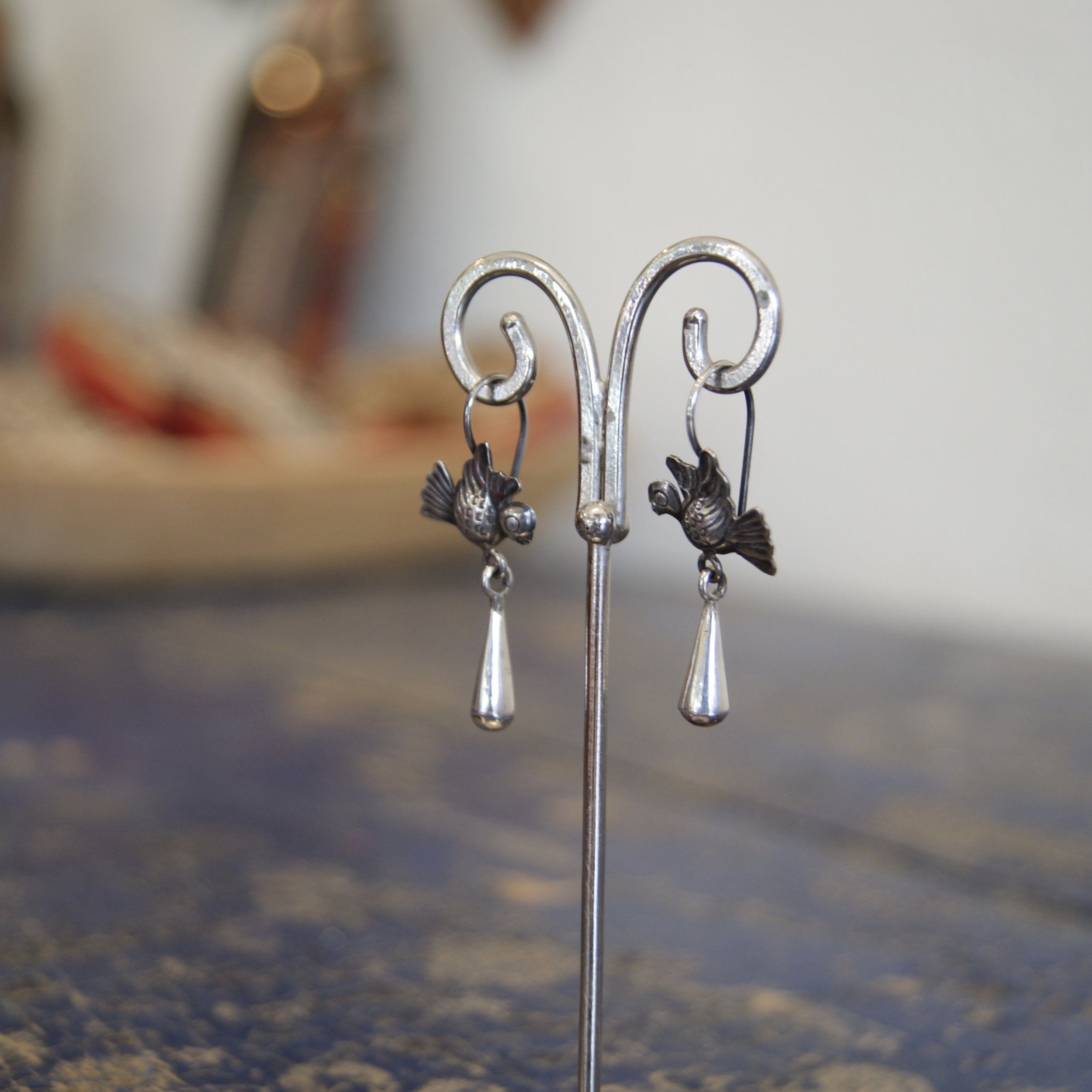 Mexico City Lovebirds With or Without Cup Dangles Jewelry Victor's   