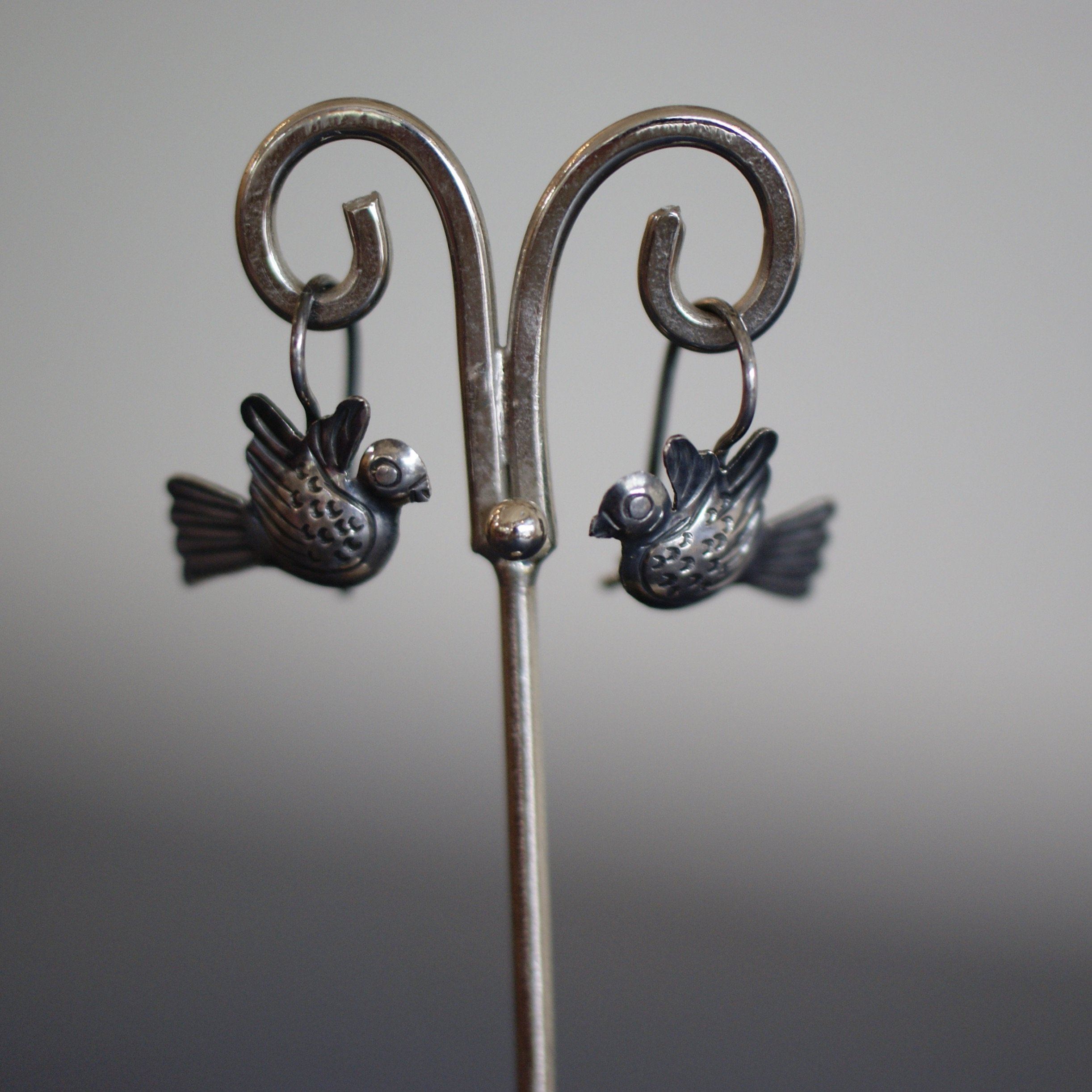 Mexico City Lovebirds With or Without Cup Dangles Jewelry Victor's No Dangle  