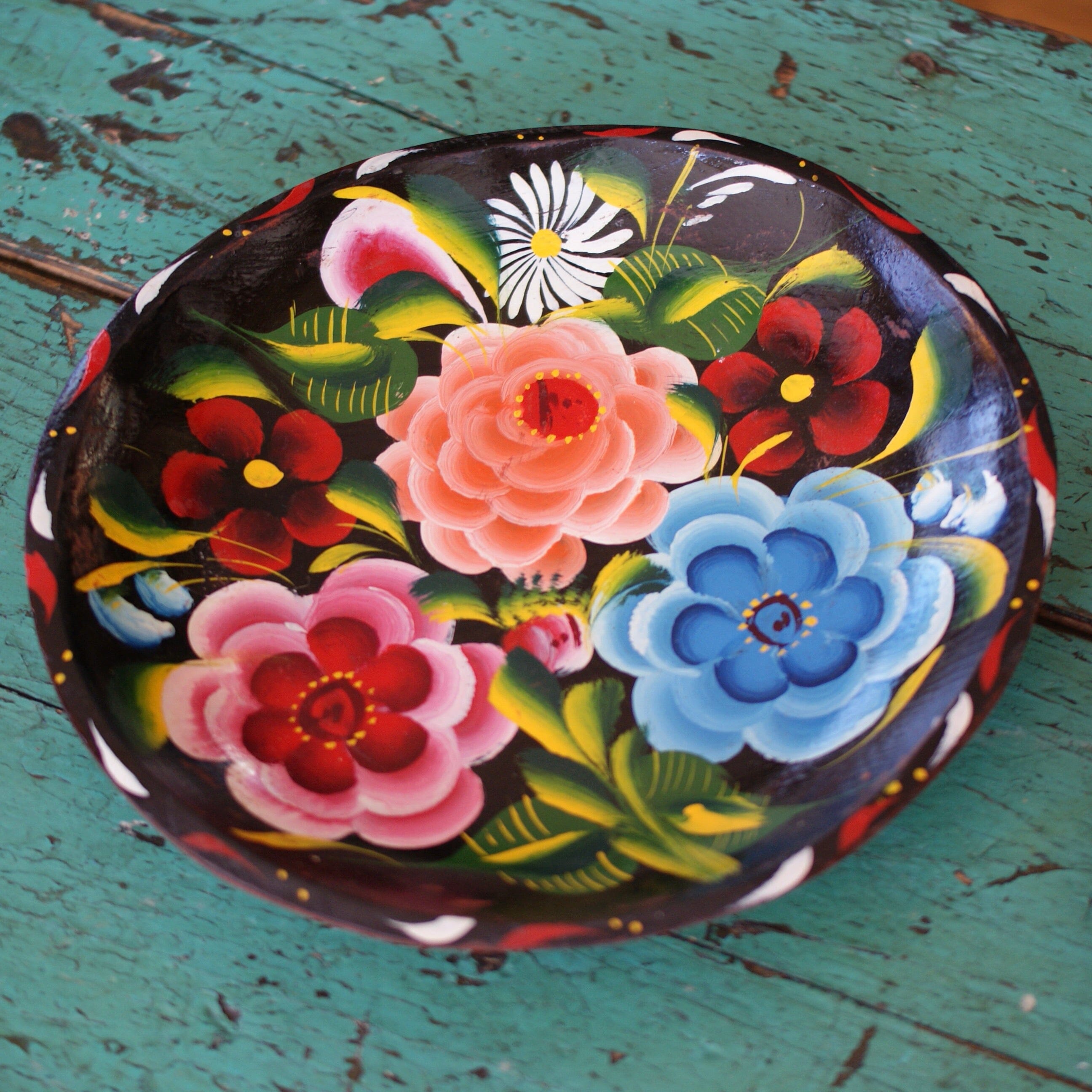 Michoacán Painted Wooden Trays Home Decor Zinnia Folk Arts   