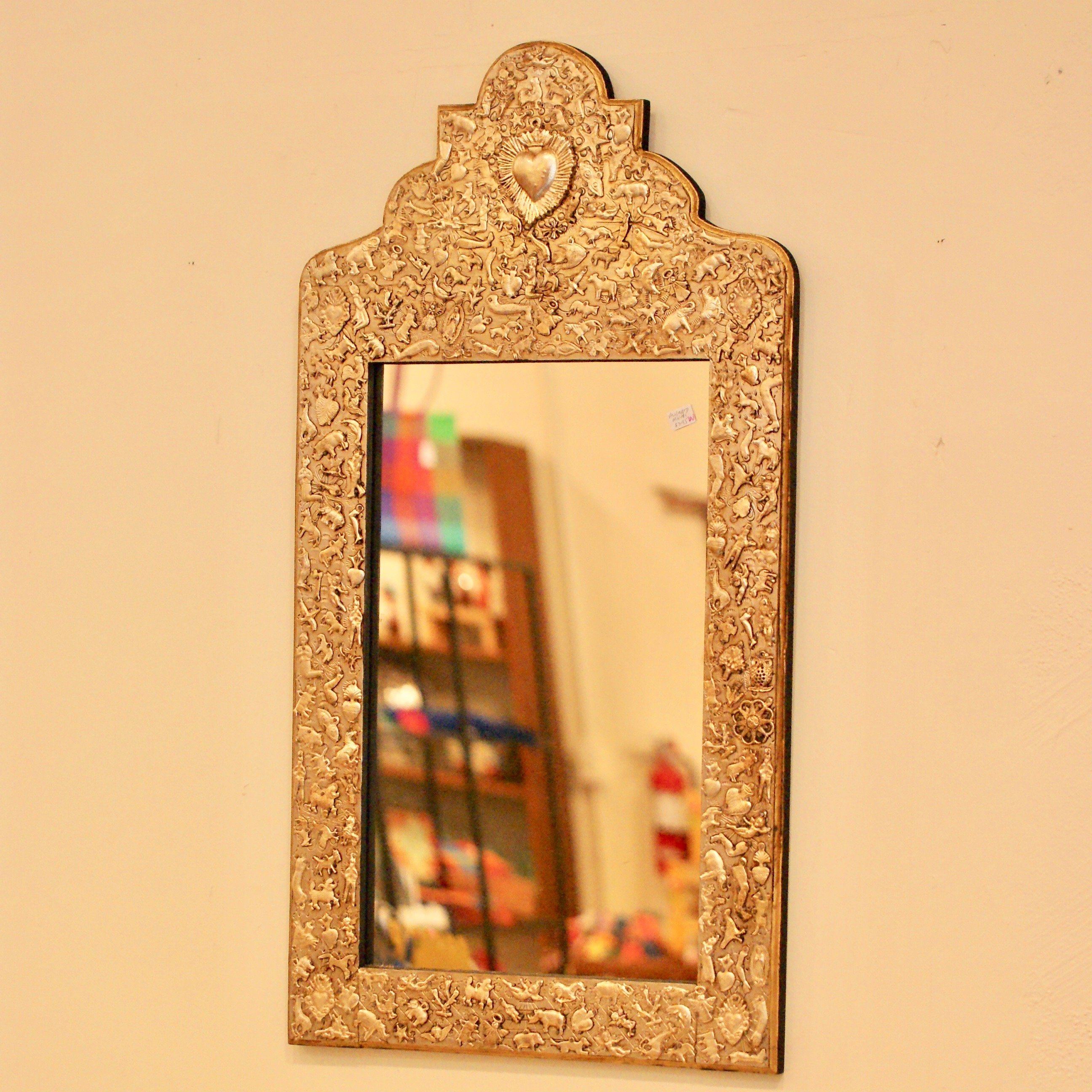 Milagro Covered Mirror Frame Large Home Decor Zinnia Folk Arts   