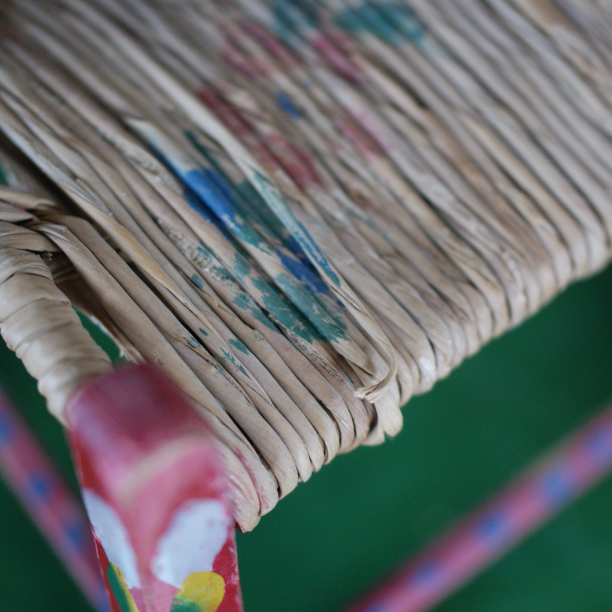 Miniature Painted Wooden Chair  Zinnia Folk Arts   