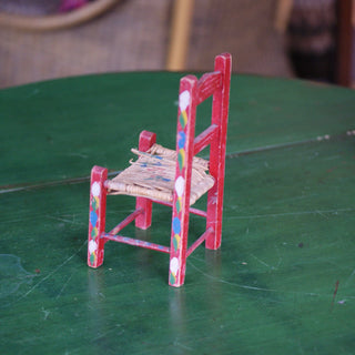 Miniature Painted Wooden Chair  Zinnia Folk Arts   