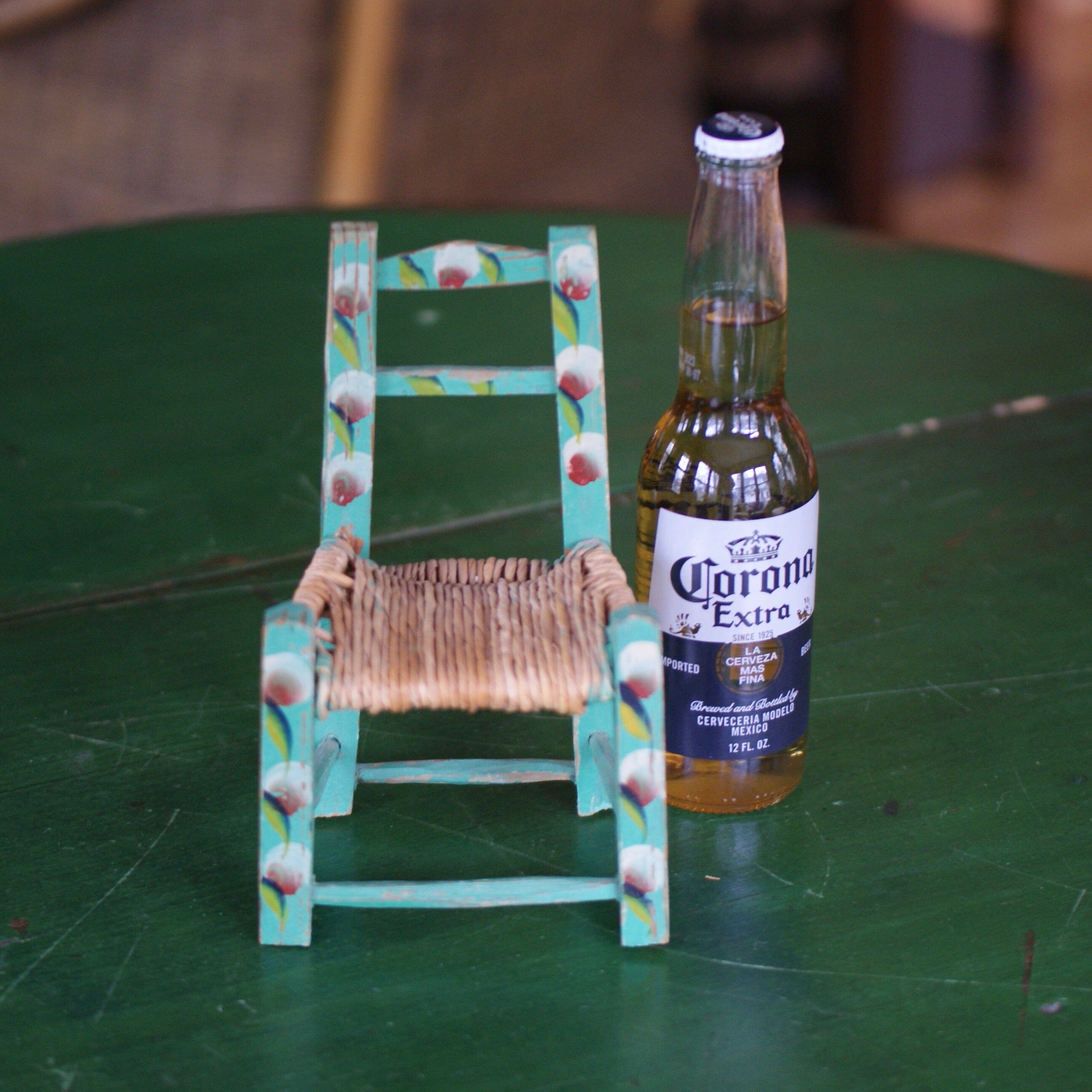 Miniature Painted Wooden Chair  Zinnia Folk Arts   