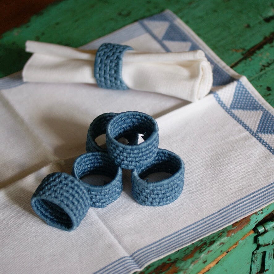 Napkin Rings, Set of 2 Zinnia Folk Arts