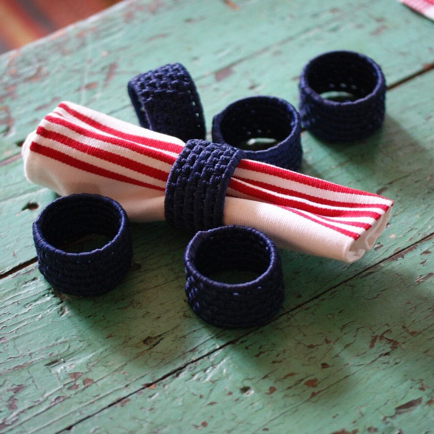 Napkin Rings, Set of 2 Zinnia Folk Arts