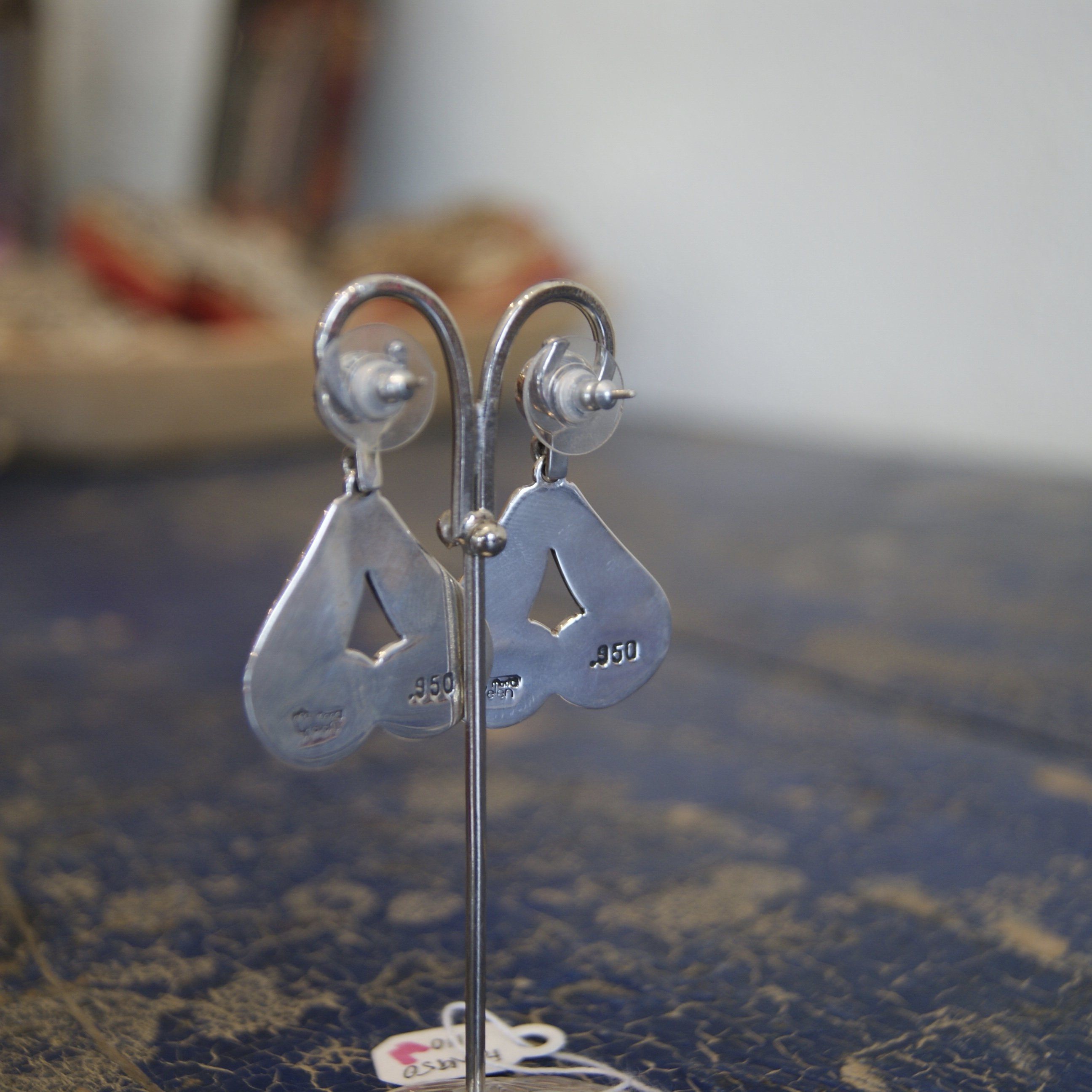 Old Mexico Silver Earrings, Margot Jewelry Zinnia Folk Arts   