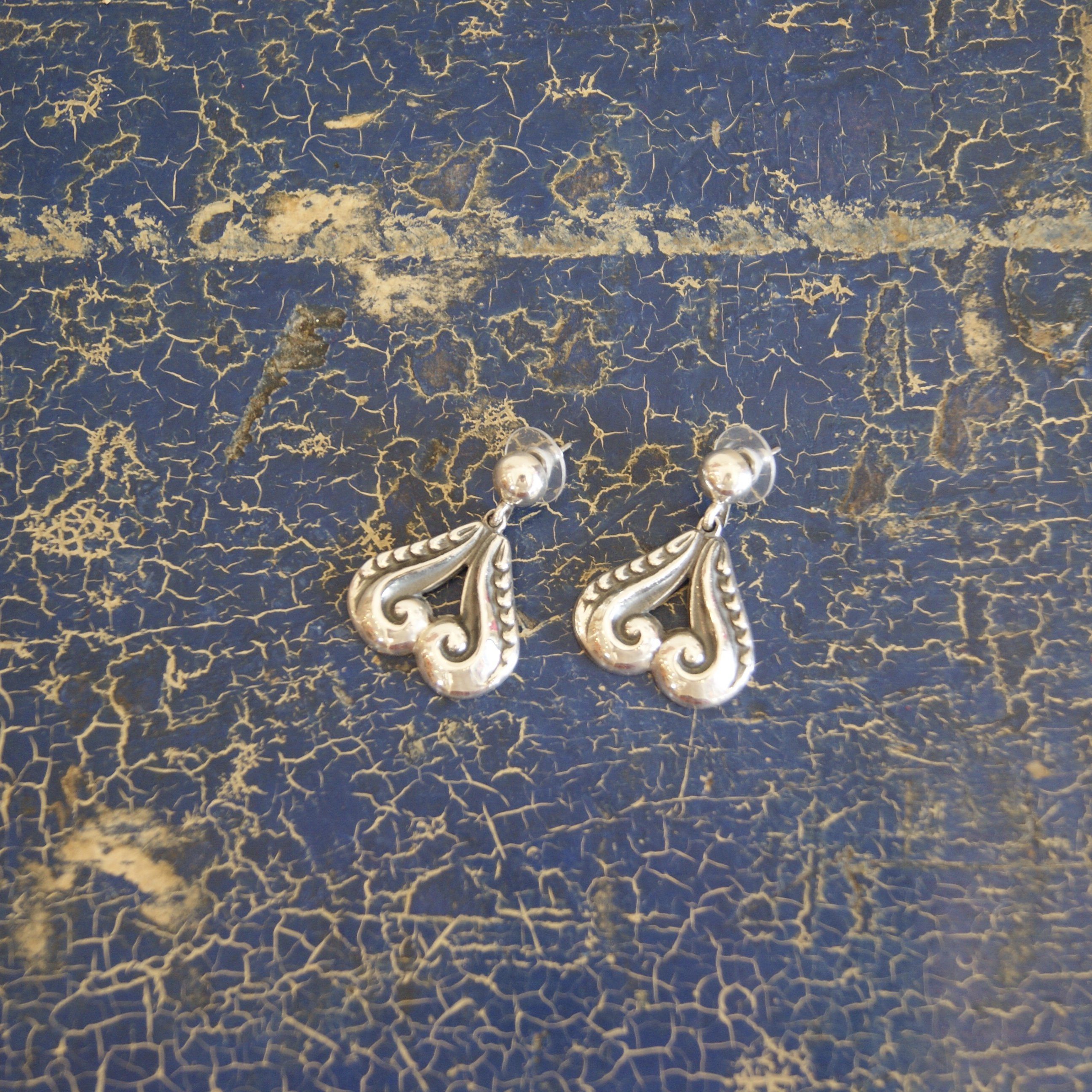 Old Mexico Silver Earrings, Margot Jewelry Zinnia Folk Arts   