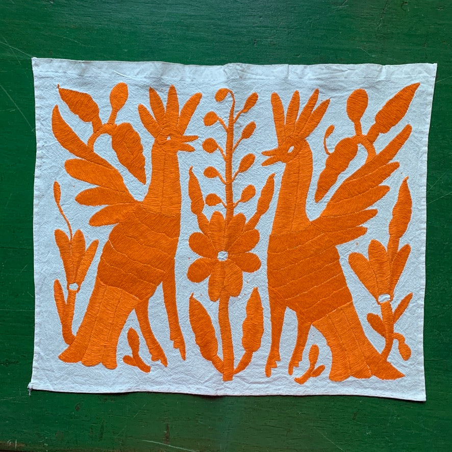 Otomi Hand Embroidered Placemats, Bright Colors – Zinnia Folk Arts