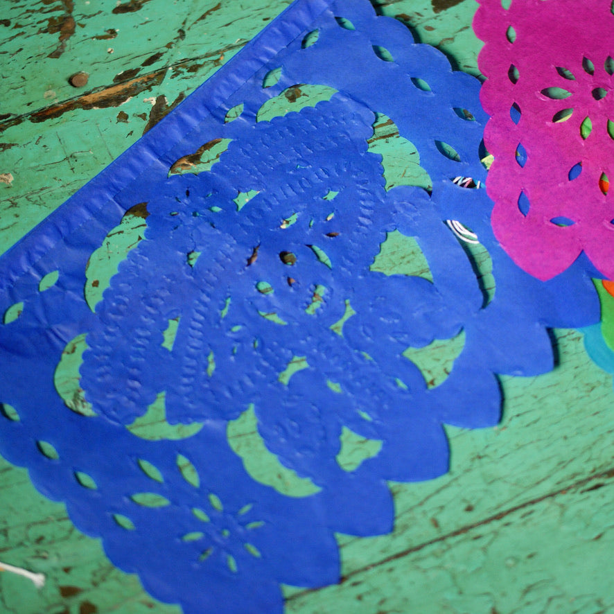 Package of Papel Picado, Medium Size/ Set of 2 packages Fiesta Zinnia Folk Arts