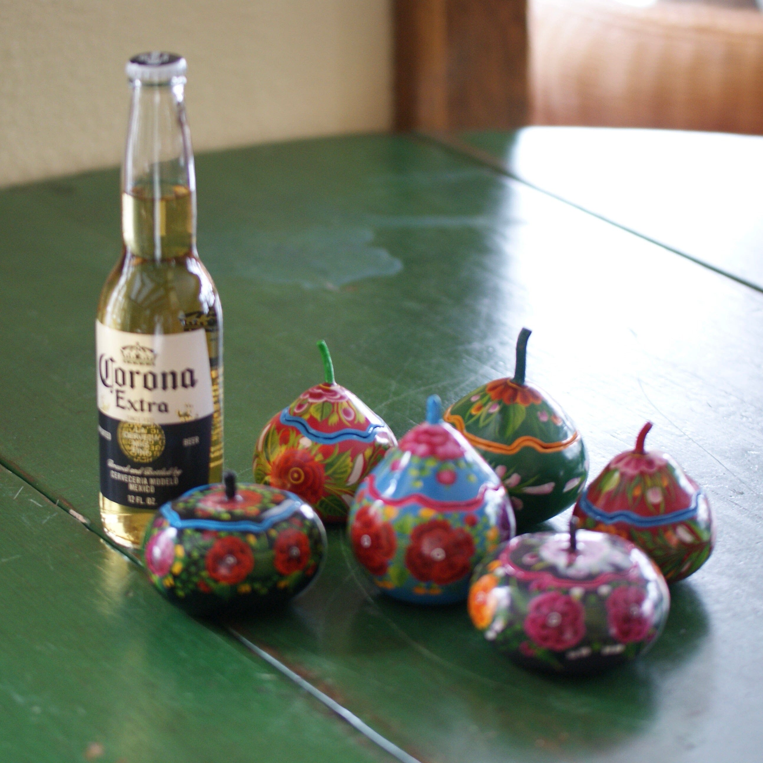 Painted Olínala Gourds, Small Bags & Boxes Zinnia Folk Arts   